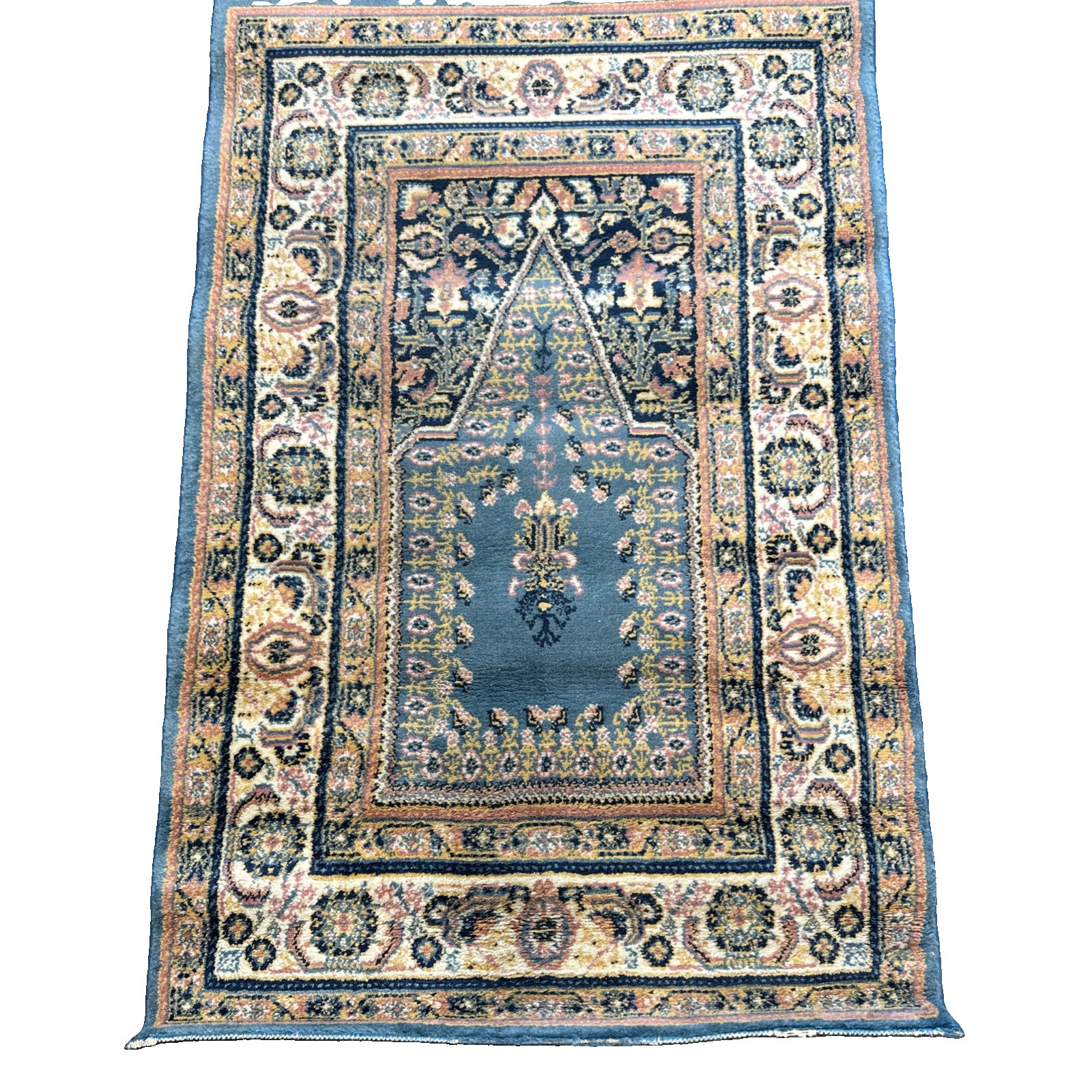 Islamic Turkish Prayer Mat Rug Rainbow Brand Machine Made 32”x48”