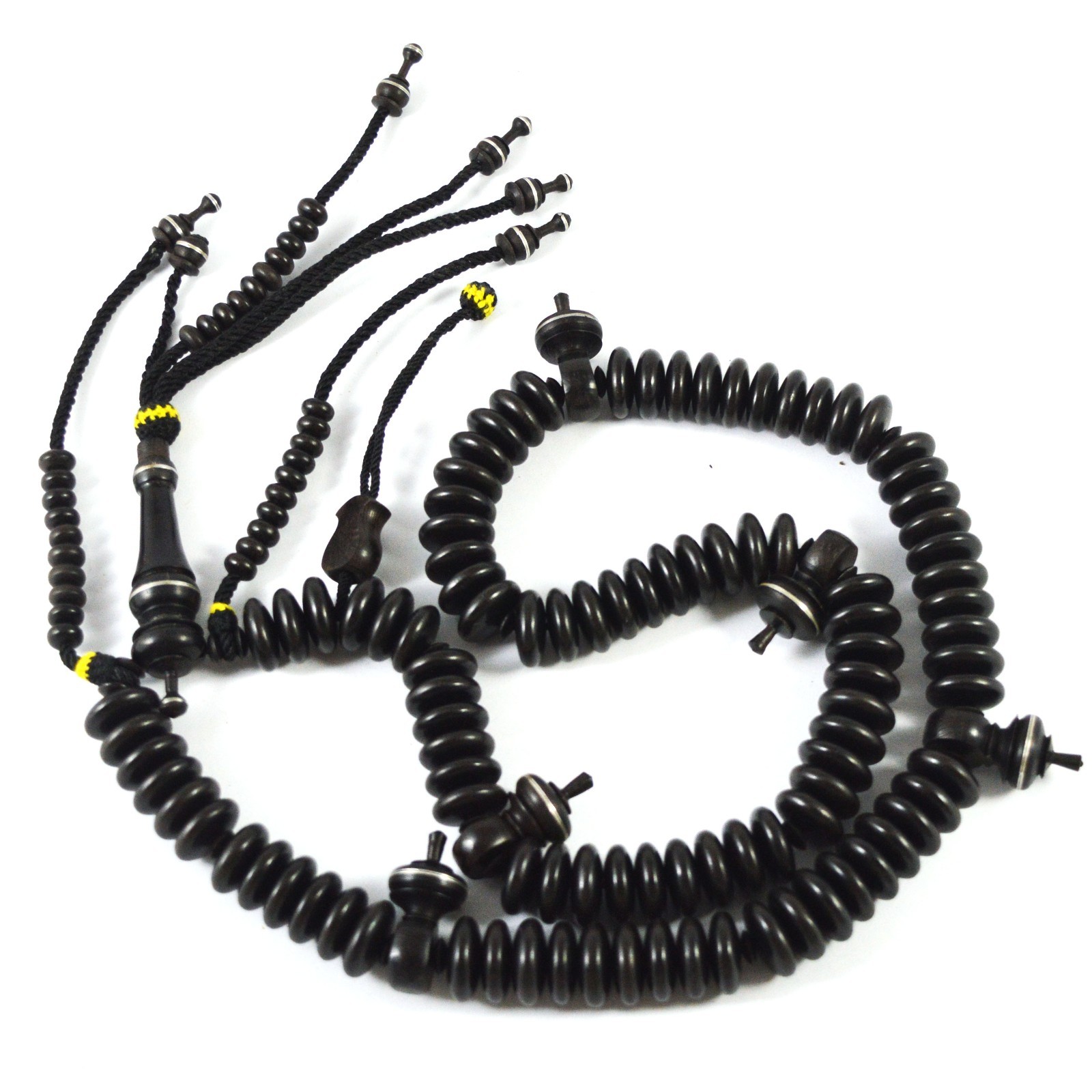HQ Handmade Black Wood Eboni Handmade Sufi Tijani Prayer bead 16mm x 06mm