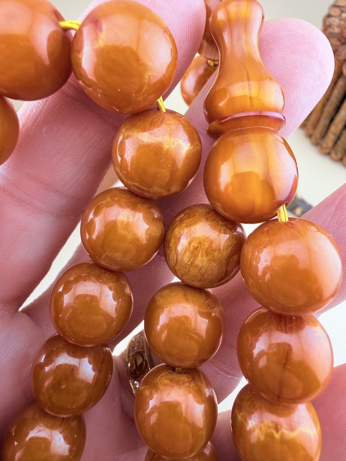 VTG Sandalus 33-bead Islamic Prayer Rosary Misbah N694 مسبحة مسباح مسكي سندلس