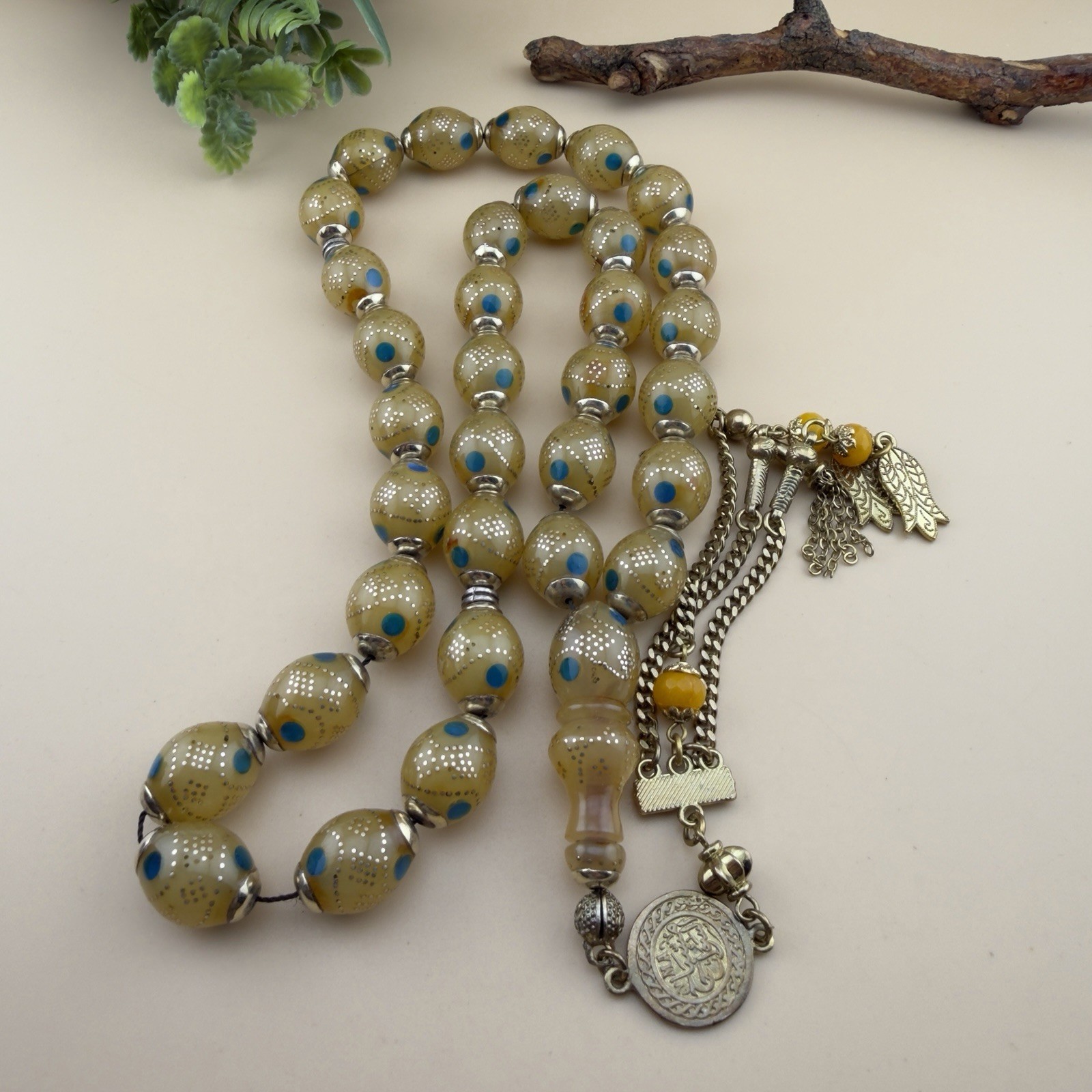 VTG Misky Islamic Prayer 33 Beads Tisbah مسباح مسبحة مسكيي N870