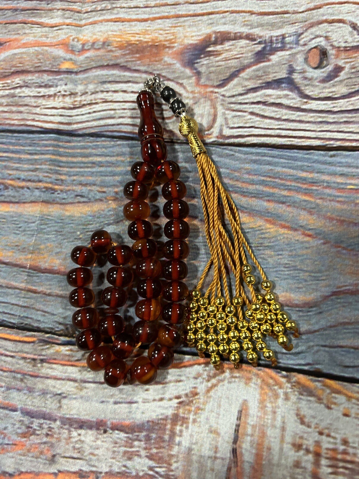 Faturan Tasbih Amber Sandalous Misky Misbaha Prayer Bead سبحة فاتوران سندلس مسكي