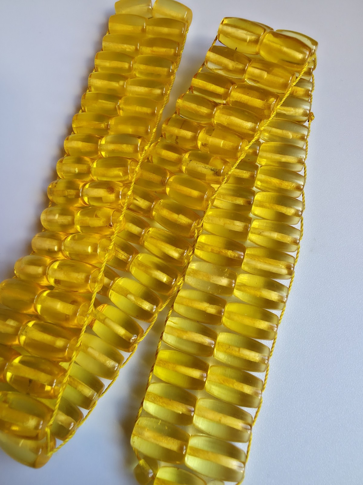 Natural Ukraine Amber Transparent Color Islamic Prayer Beads 34gr 6.3 mm