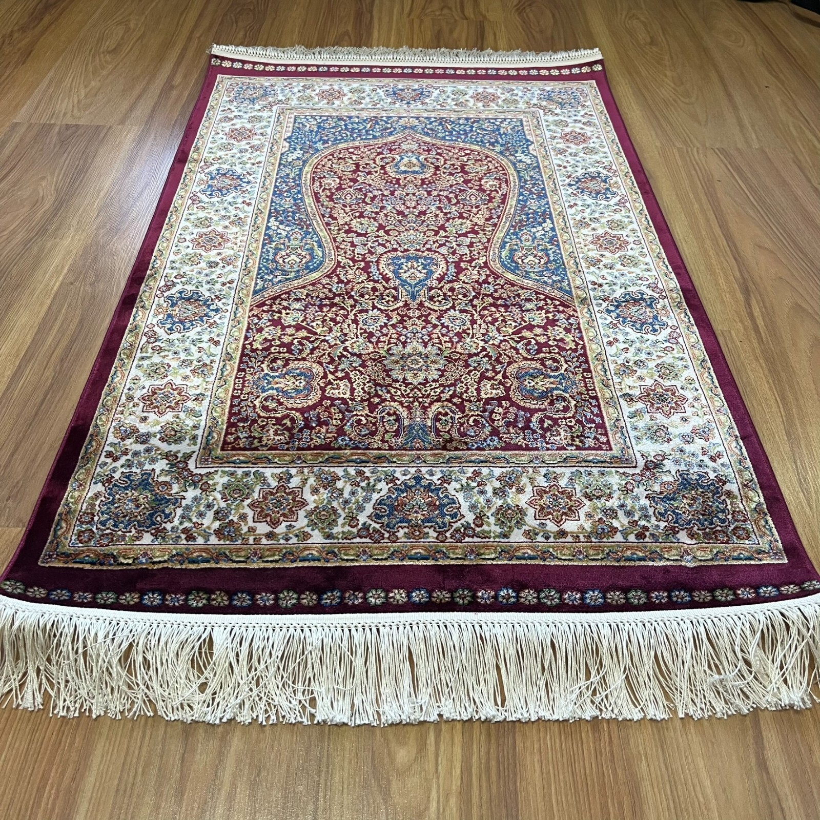 Silky Bamboo Thick Prayer Prayer Rug, Premium Quality Islamic Rug, Muslim Gift