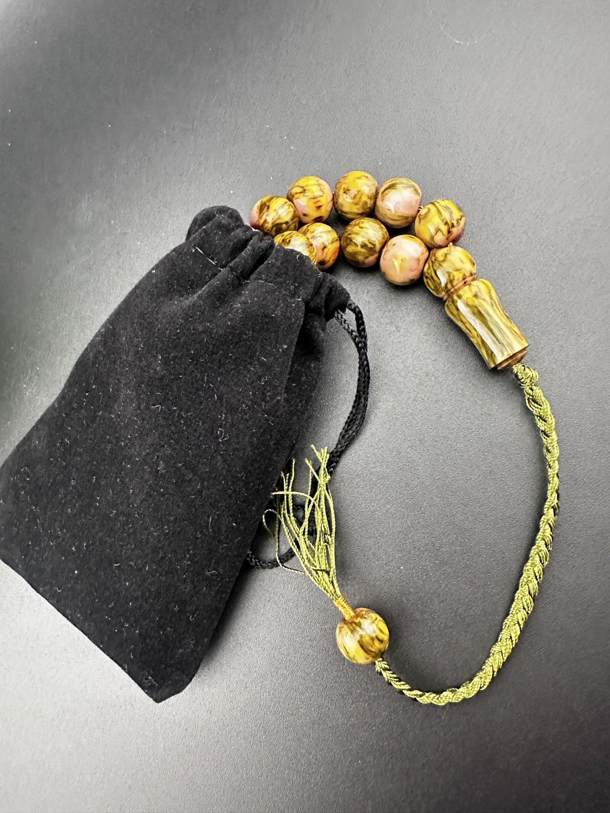 Meski Amber Rosary Islamic Prayer 33 Beads Tisbah, Gift مسباح مسبحة مسكيي