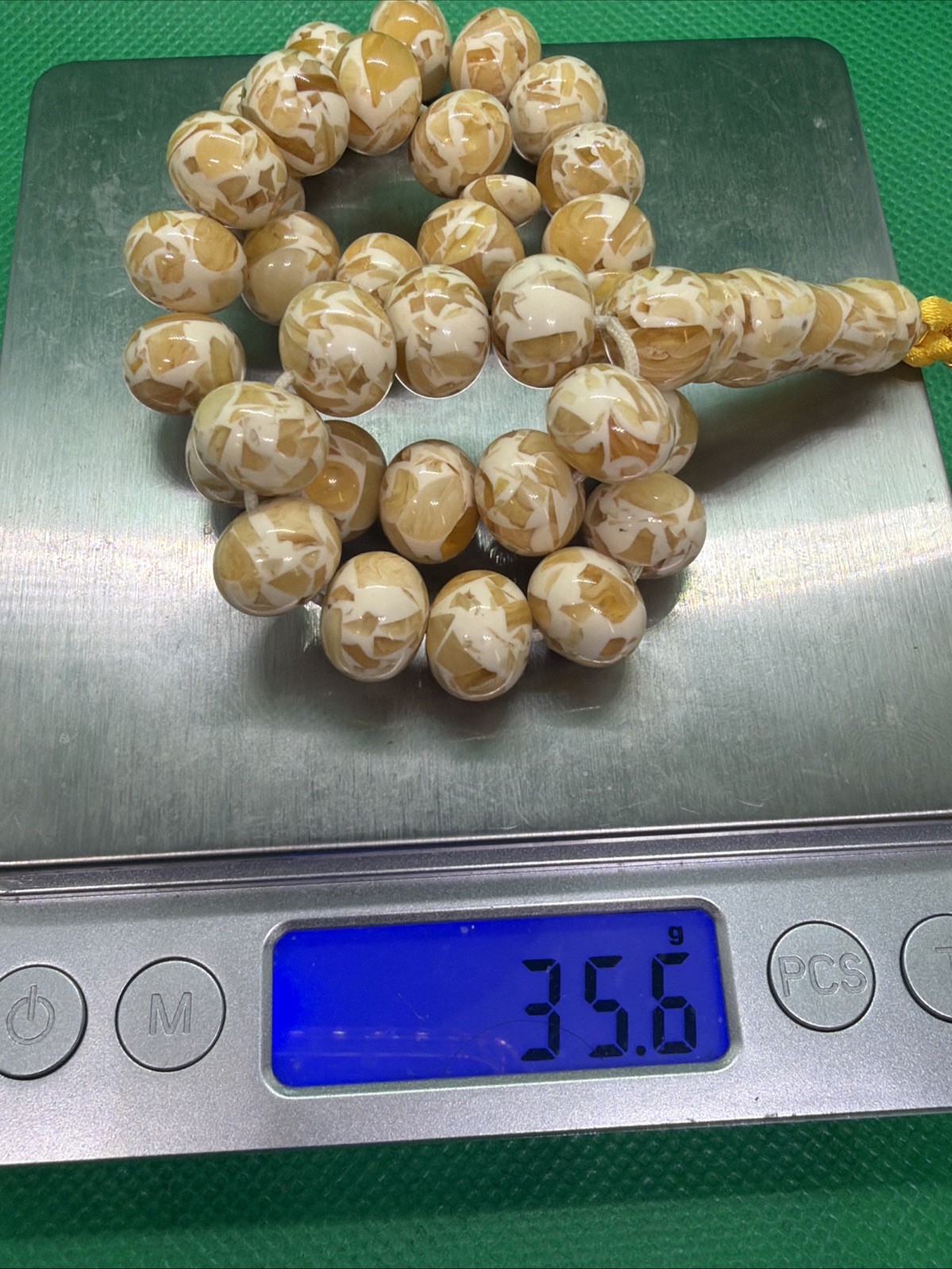 Natural Pressed Baltic Amber Tasbih