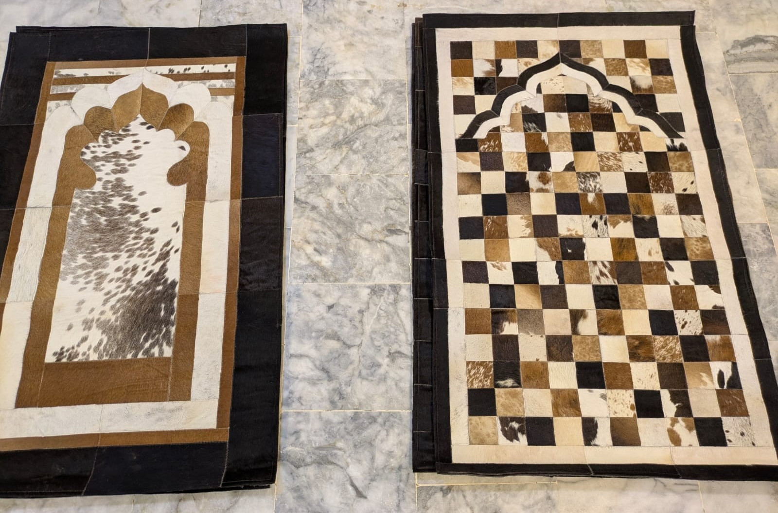 Muslim Prayer Cowhide Mat Pilgrimage Carpet Muslim Praying Rug