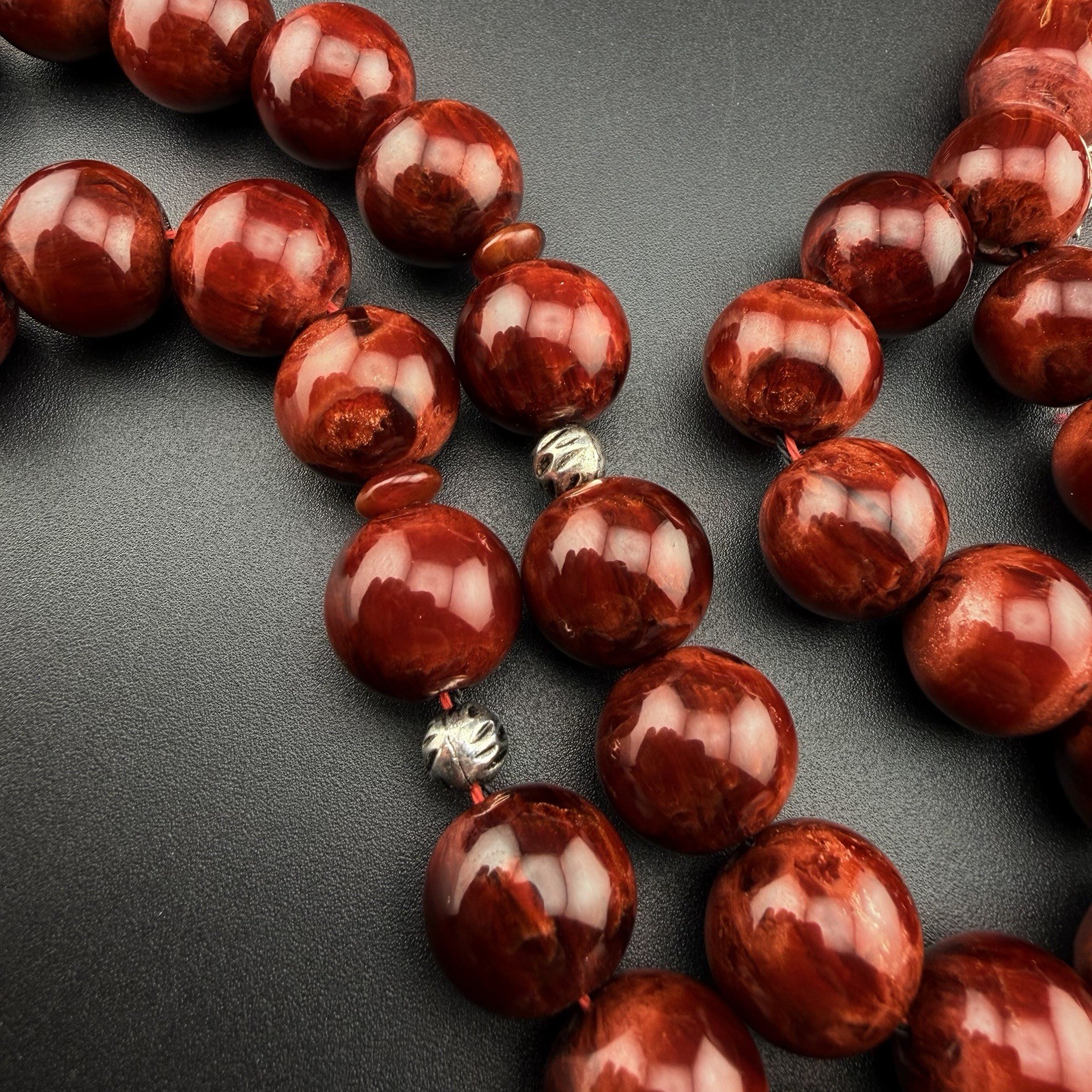 VIP Red Galaxy Misky 33-Bead Islamic Tasbih Rosary مسباح فاتوران حجم كبير N945