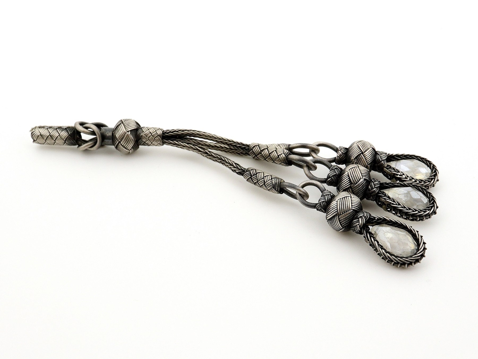 Trabzon kazaz hand-knitted Metal tassel 1000 silver Prayer Beads Misbaha 730111
