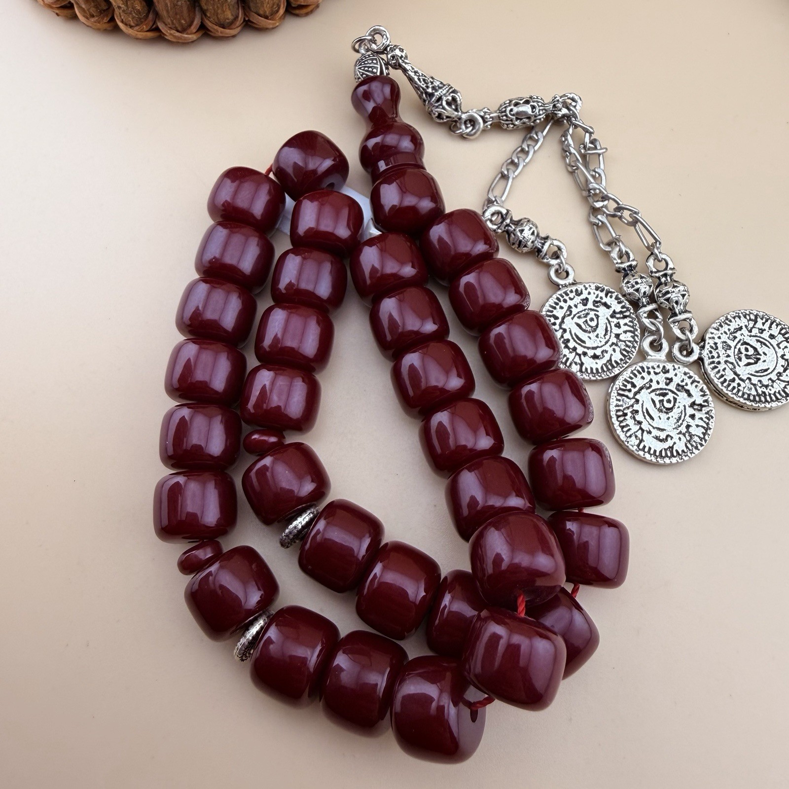 Vintage Collectible Faturan Islamic 33 Bead Tasbih مسبحة مسباح فاتوران N68