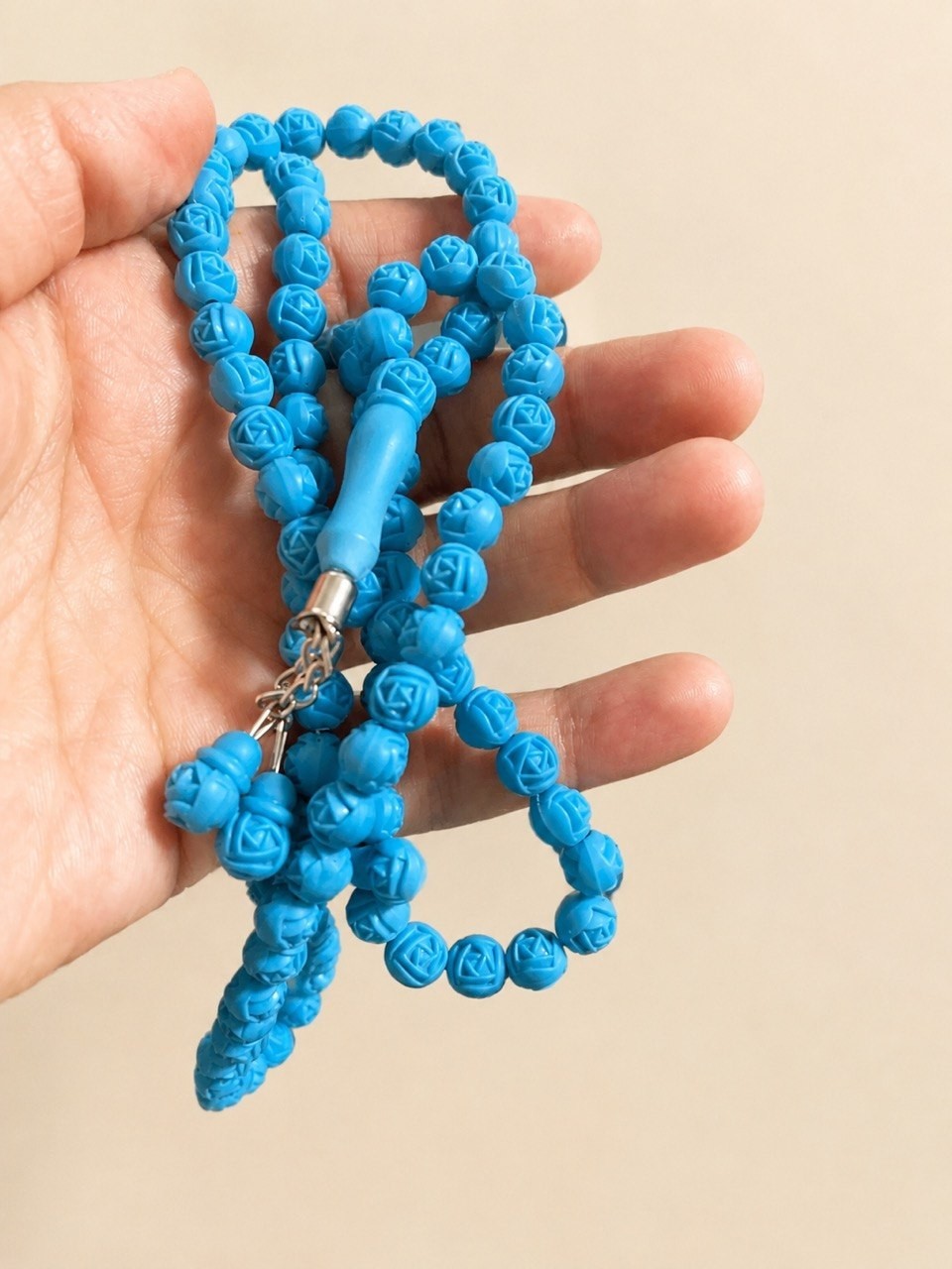 Royal Blue Turkish Tasbih Muslim Prayer Beads Islamic Gift