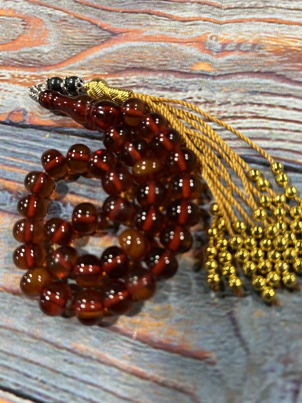 Faturan Tasbih Amber Sandalous Misky Misbaha Prayer Bead سبحة فاتوران سندلس مسكي