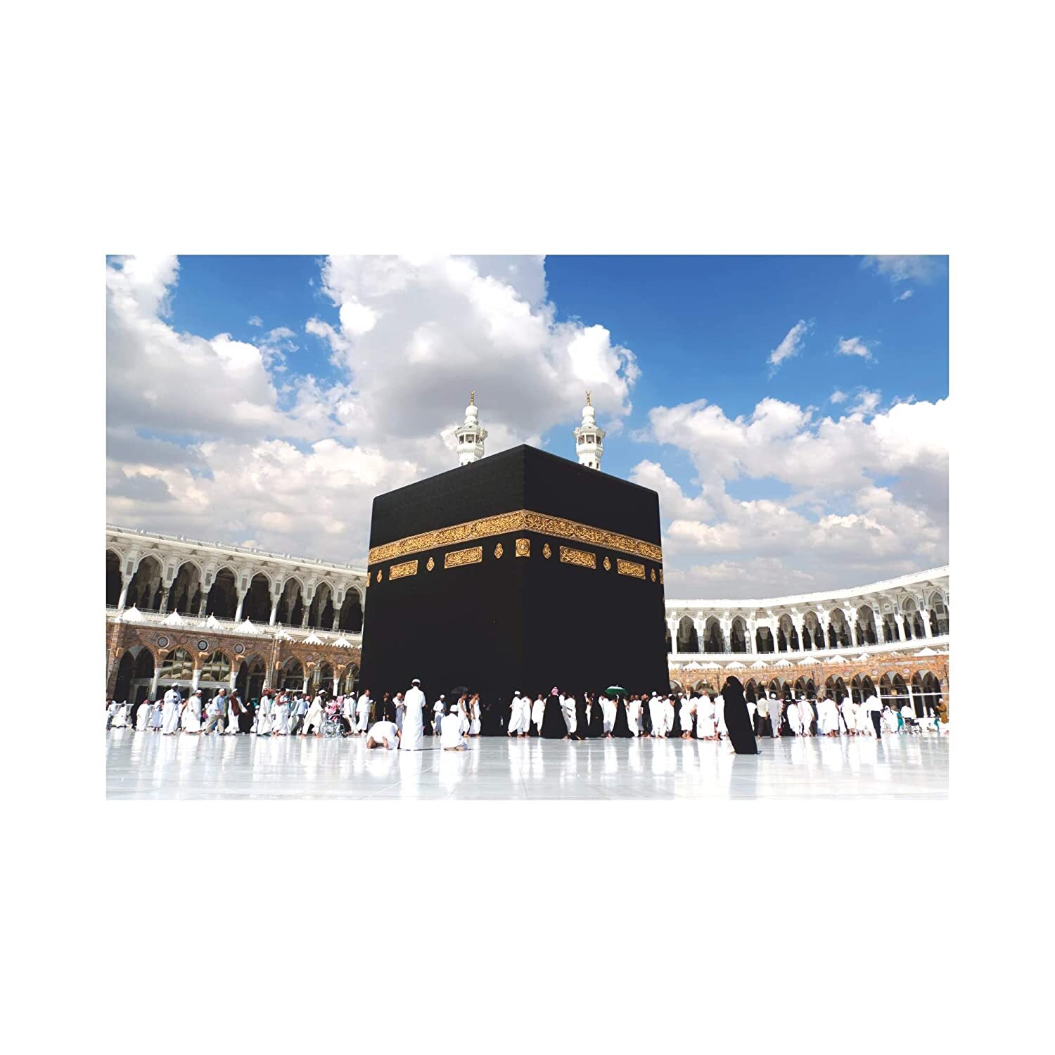 Beautiful View of Khane Kaba Spiritual Religious Islamic Poster Without Frame