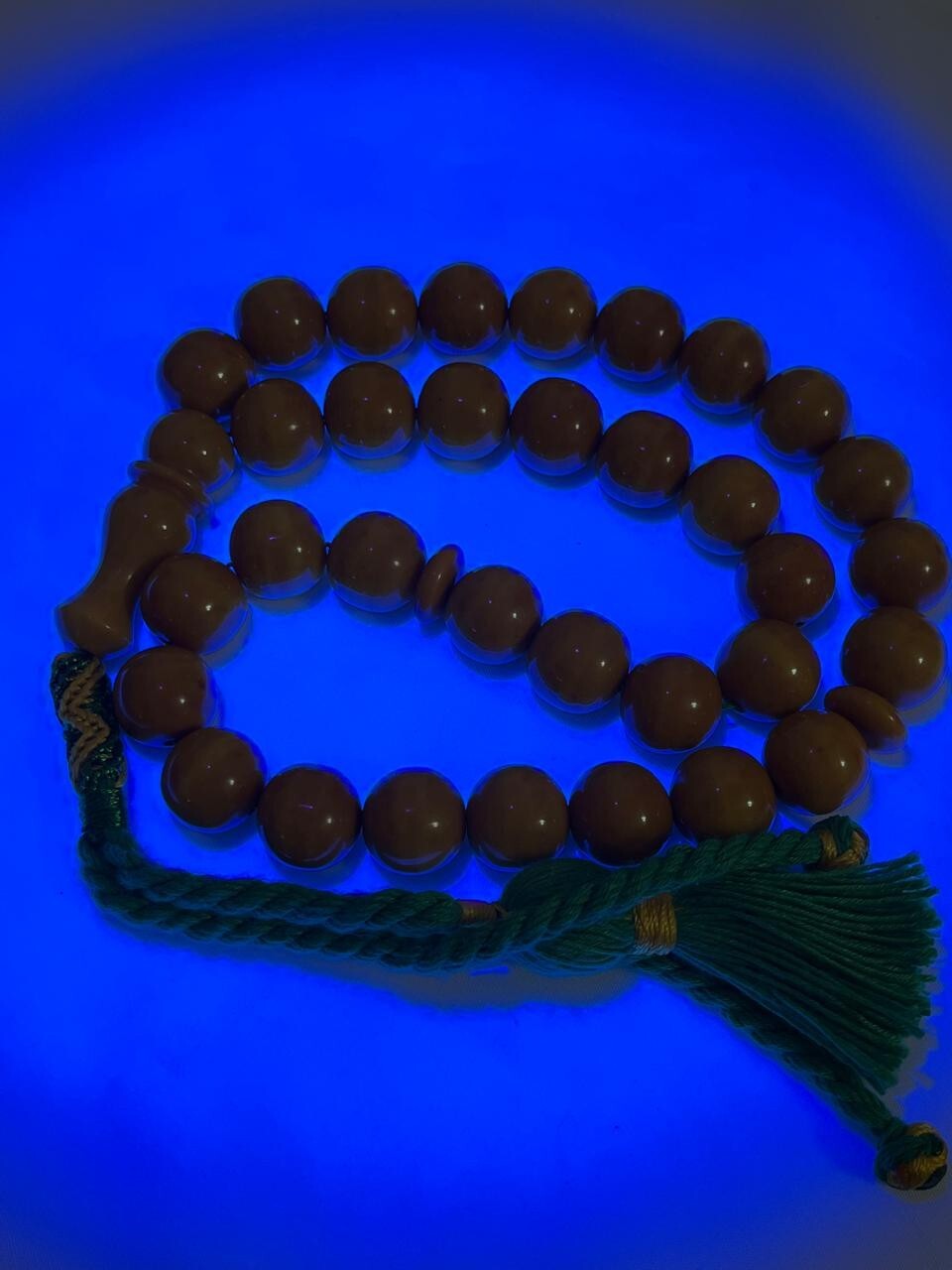 Genuine Antique Germany Cherry Amber 33 سبحة مسكي خام الماني أنتيك خراطة أفغاني