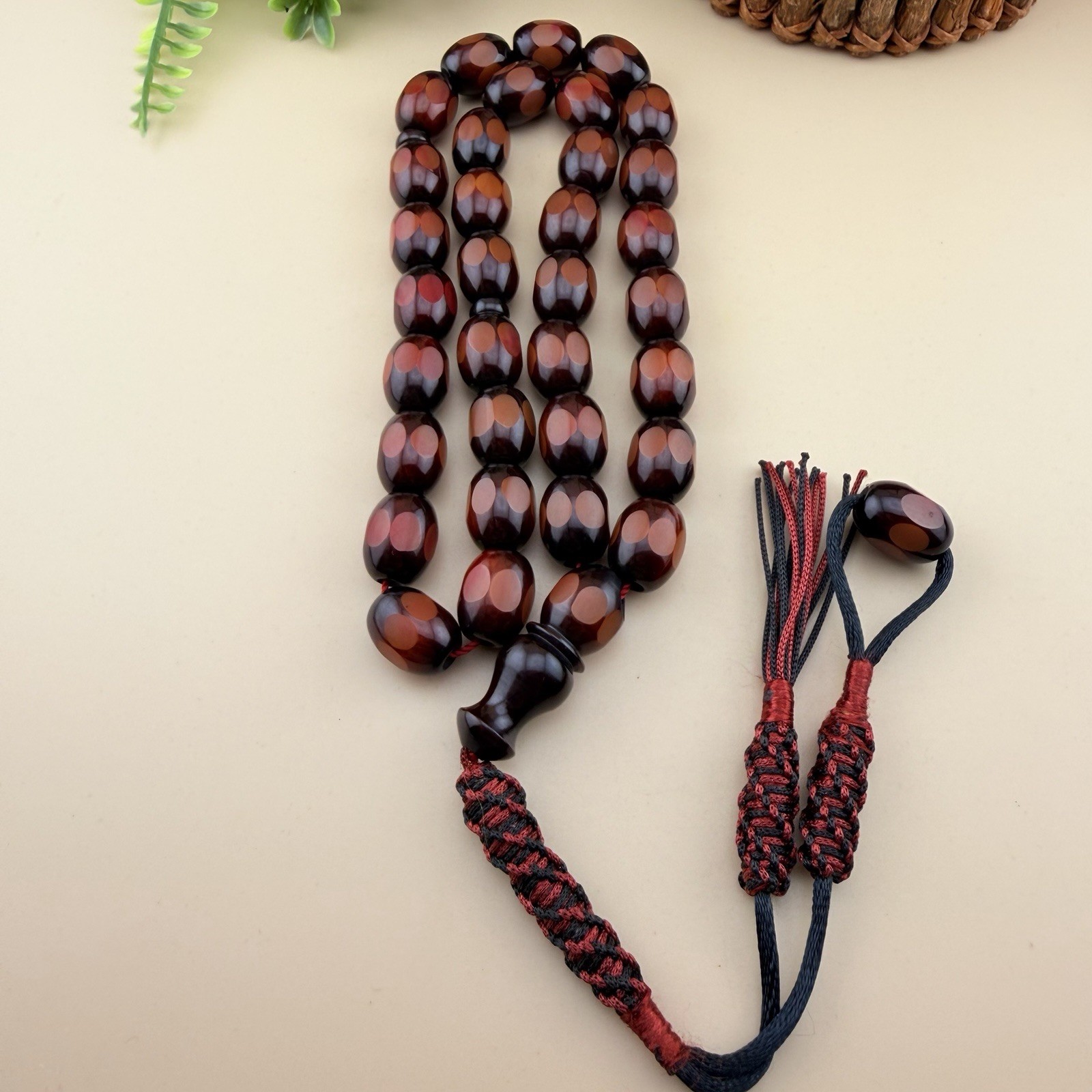 VTG Misky Islamic Prayer 33 Beads Tisbah مسباح مسبحة مسكيي N872