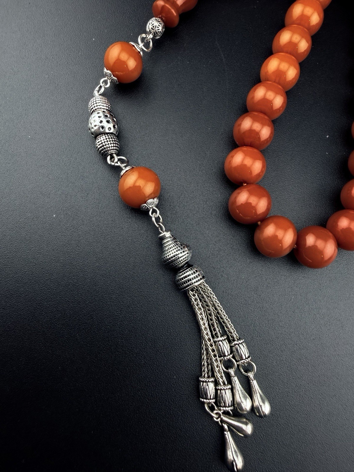 Vintage Misky 33 Worry Beads Prayer Rosary Tasbih مسبحة مسباح مسكي قديم مخزن448