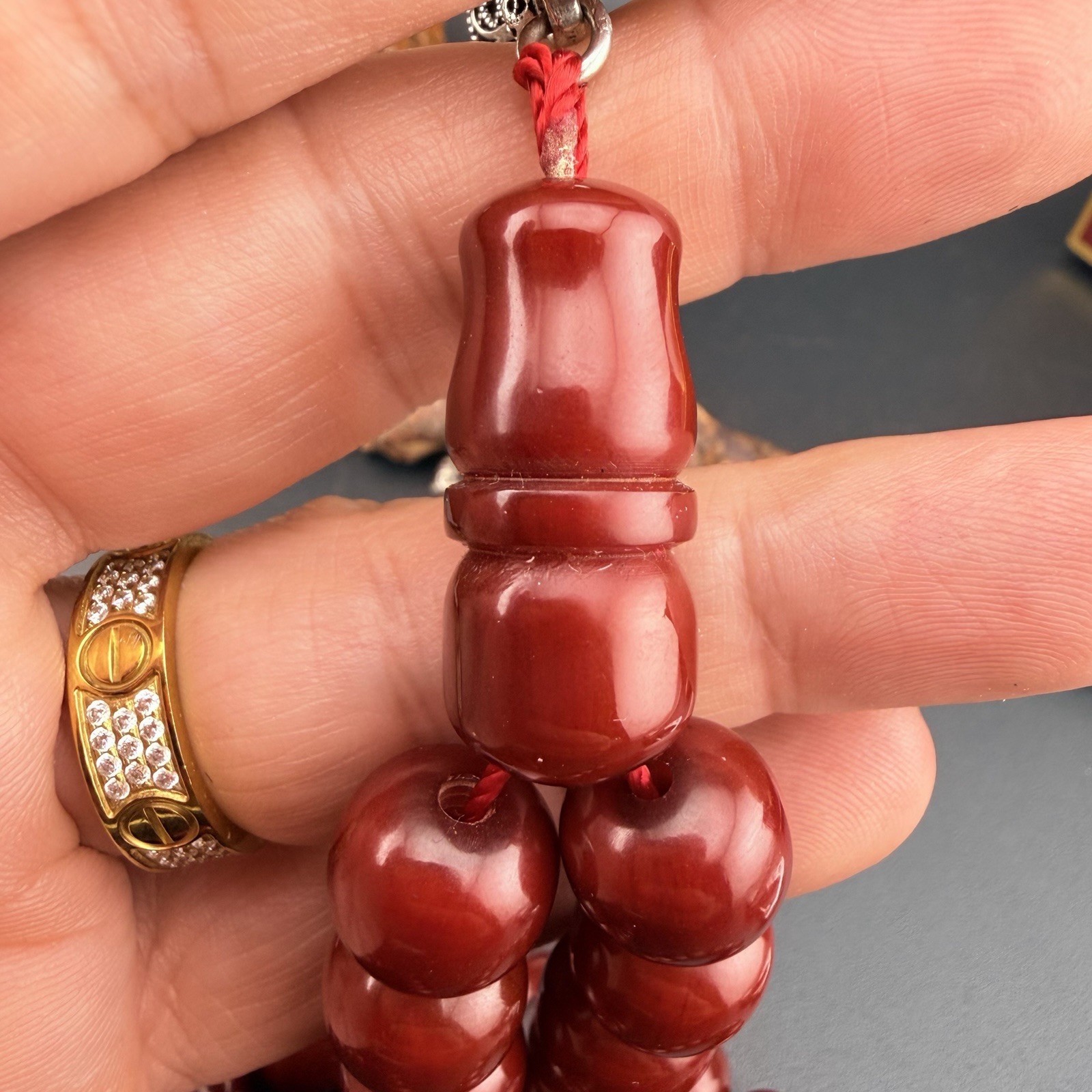 Vintage Tasbih Misbah Faturan 33-Bead Islamic Rosary VIP مسبحة مسباح فاتوران 928
