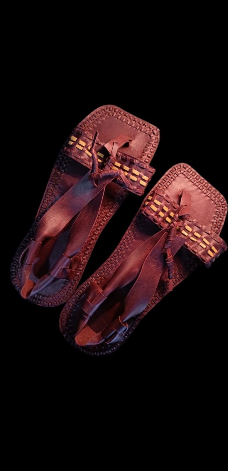 Prophet Muhammad’s (pbuh) foot sandals, Kademi Sharif replica leather handmade