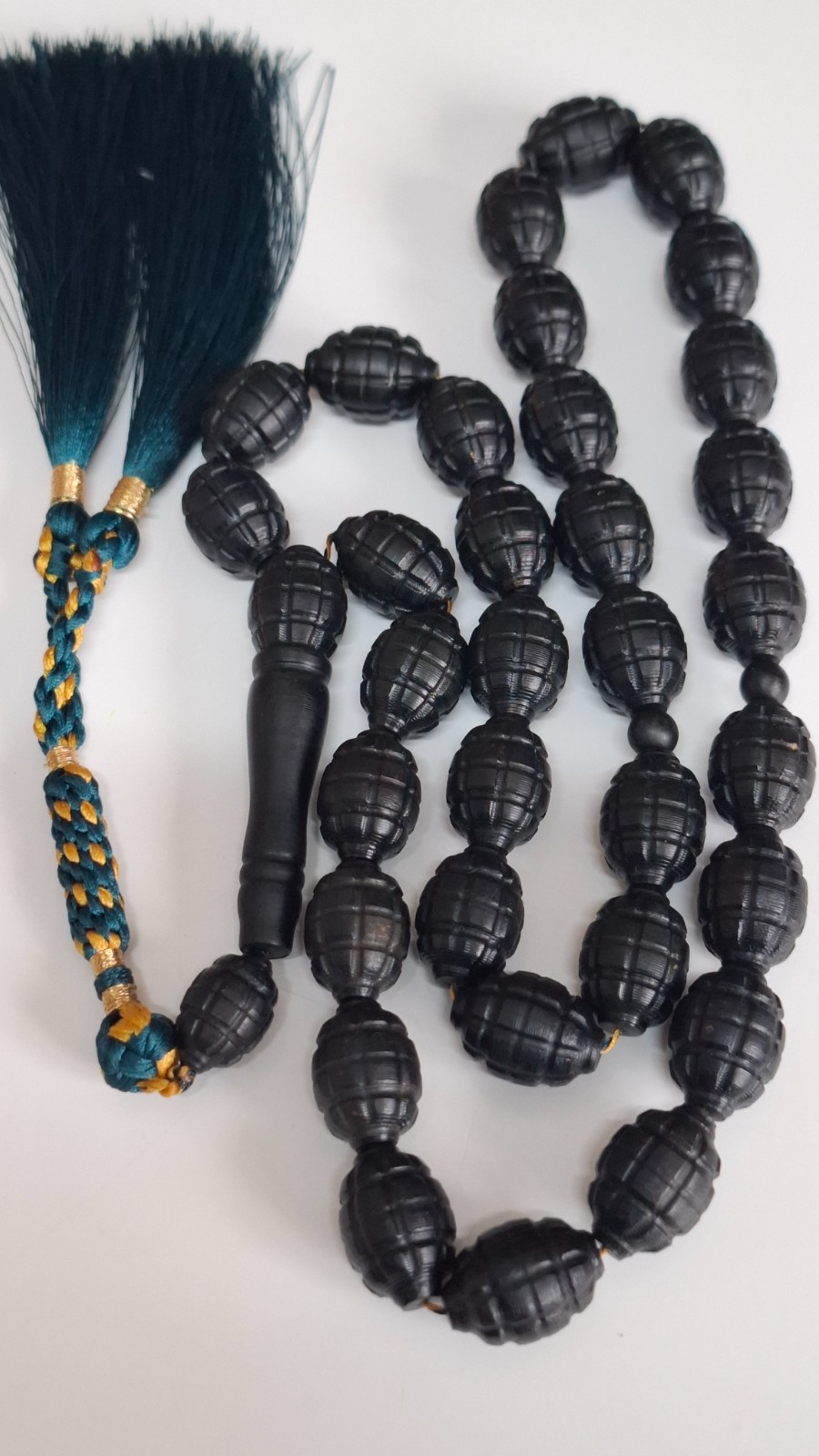 📿Amber Prayer Beads Amber Rosary 33 carvings amber beads 72g📿