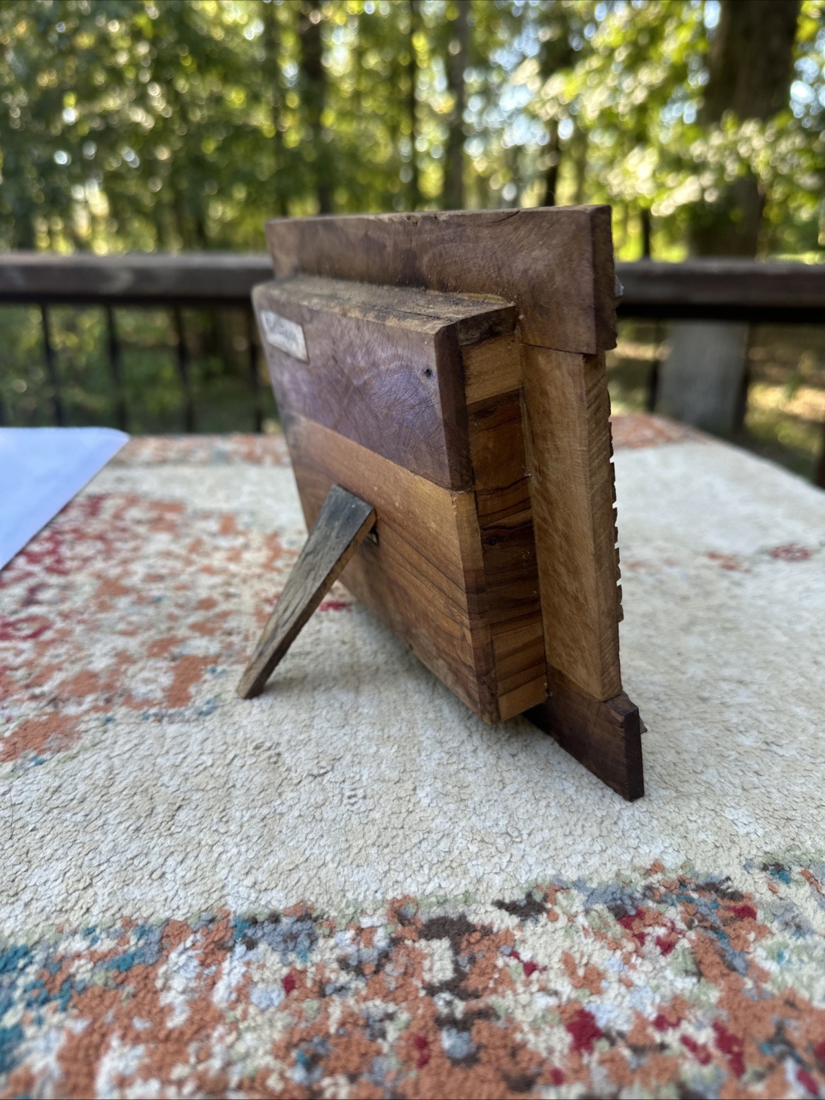 Dome Of The Rock Olive Wood Gypsum Art 3D Frame Handmade Jerusalem HolyLand Rare