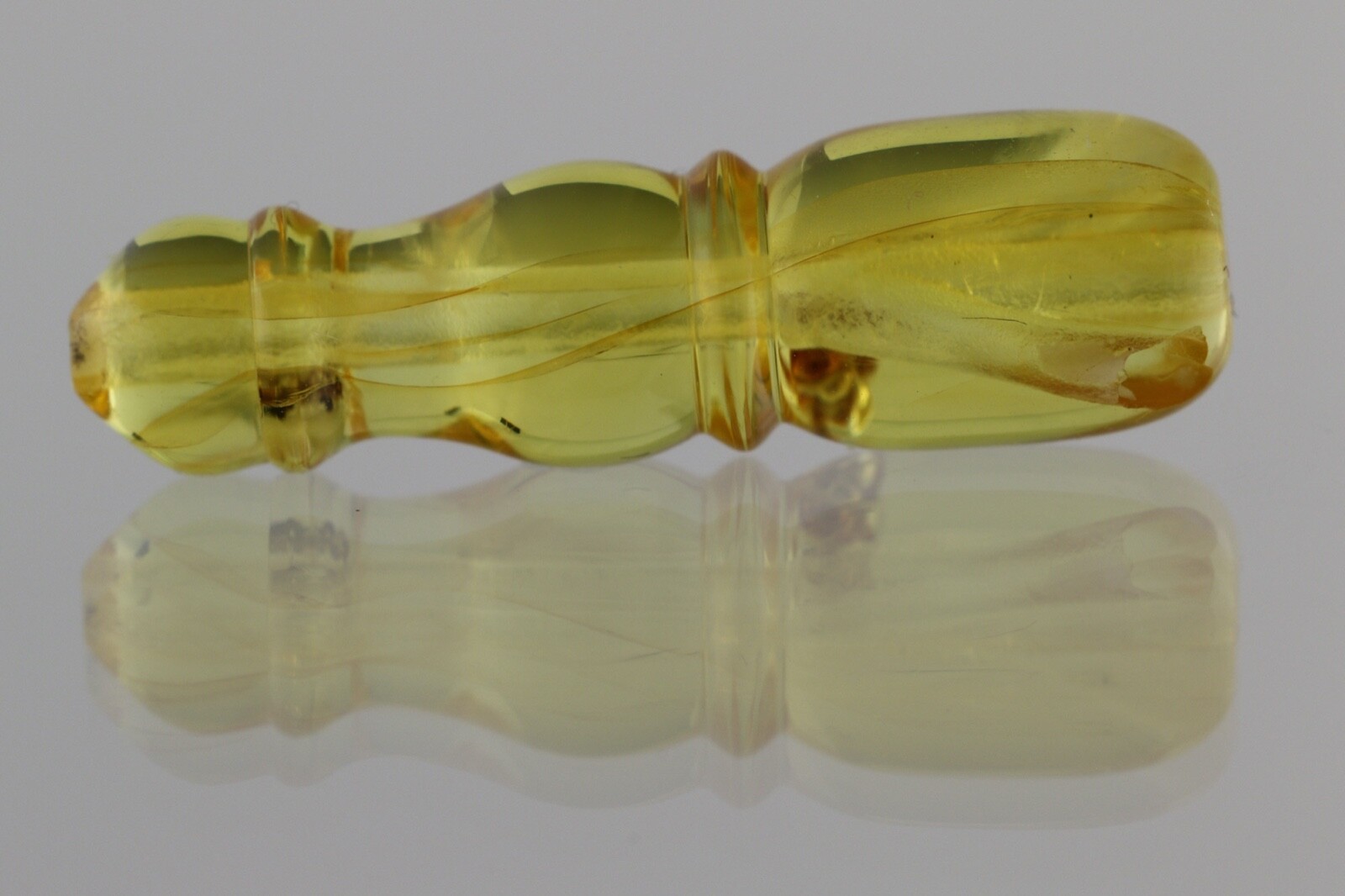 INSECT Fossil BALTIC AMBER Islamic Prayer Bead Imam Minaret TASBIH 0.8g 210302-2
