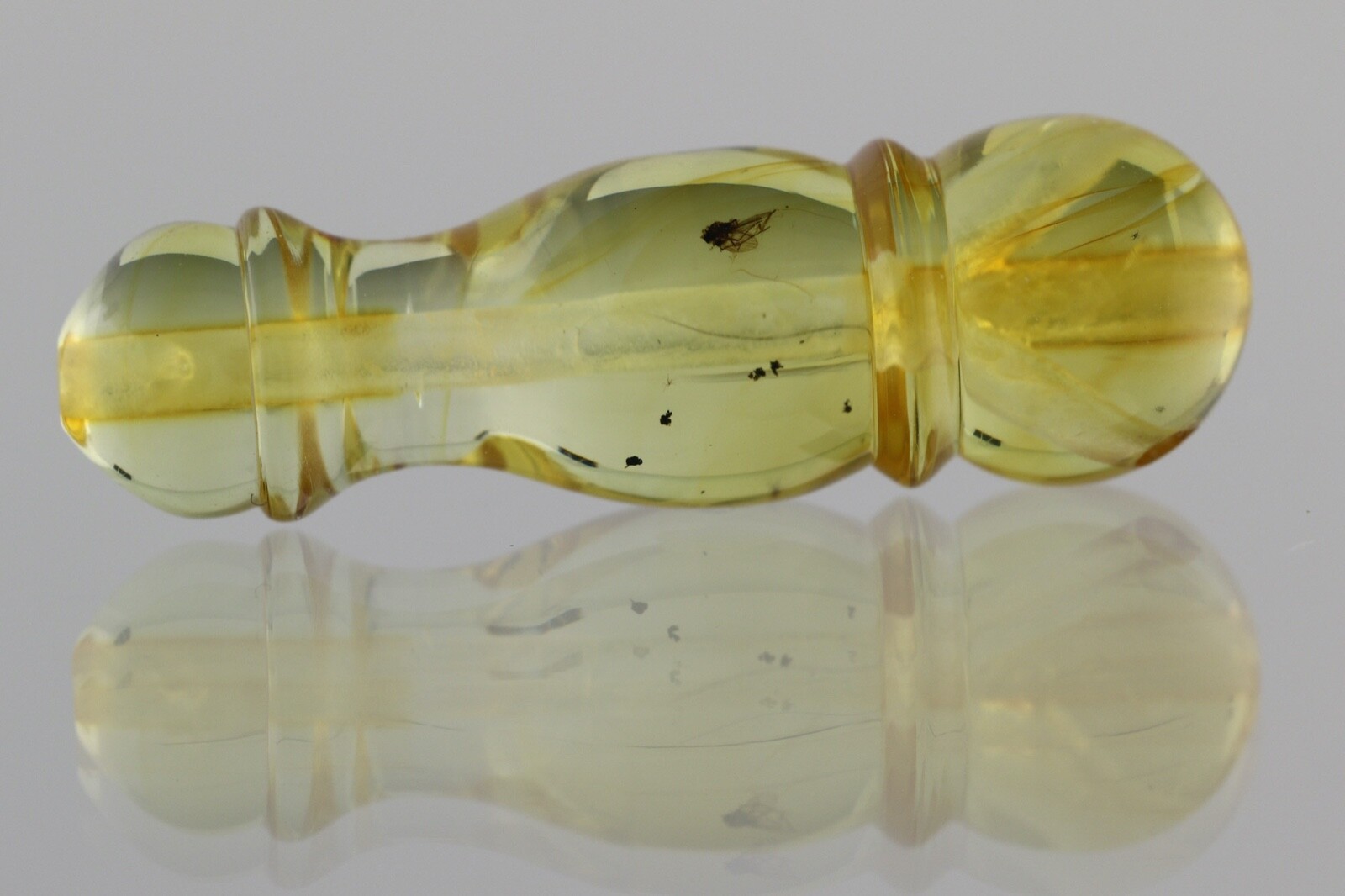 INSECT Fossil BALTIC AMBER Islamic Prayer Bead Imam Minaret TASBIH 1.3g 210225-1