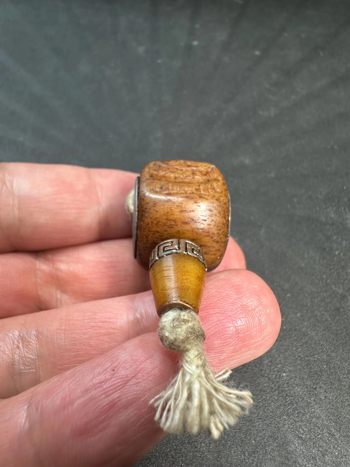 Vintage Hand-Carved Yak Bone Skull Guru Bead | Rustic Himalayan Prayer Bead