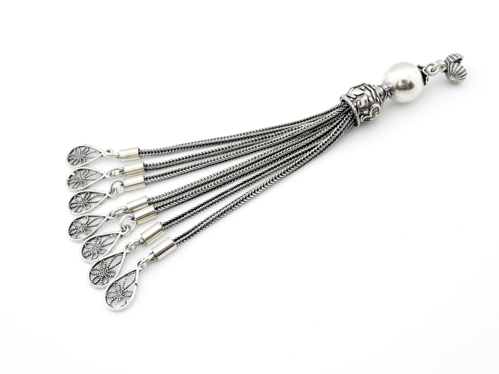 Big Metal tassel 925 silver for make Tasbih Islamic Prayer Beads Misbaha 710440