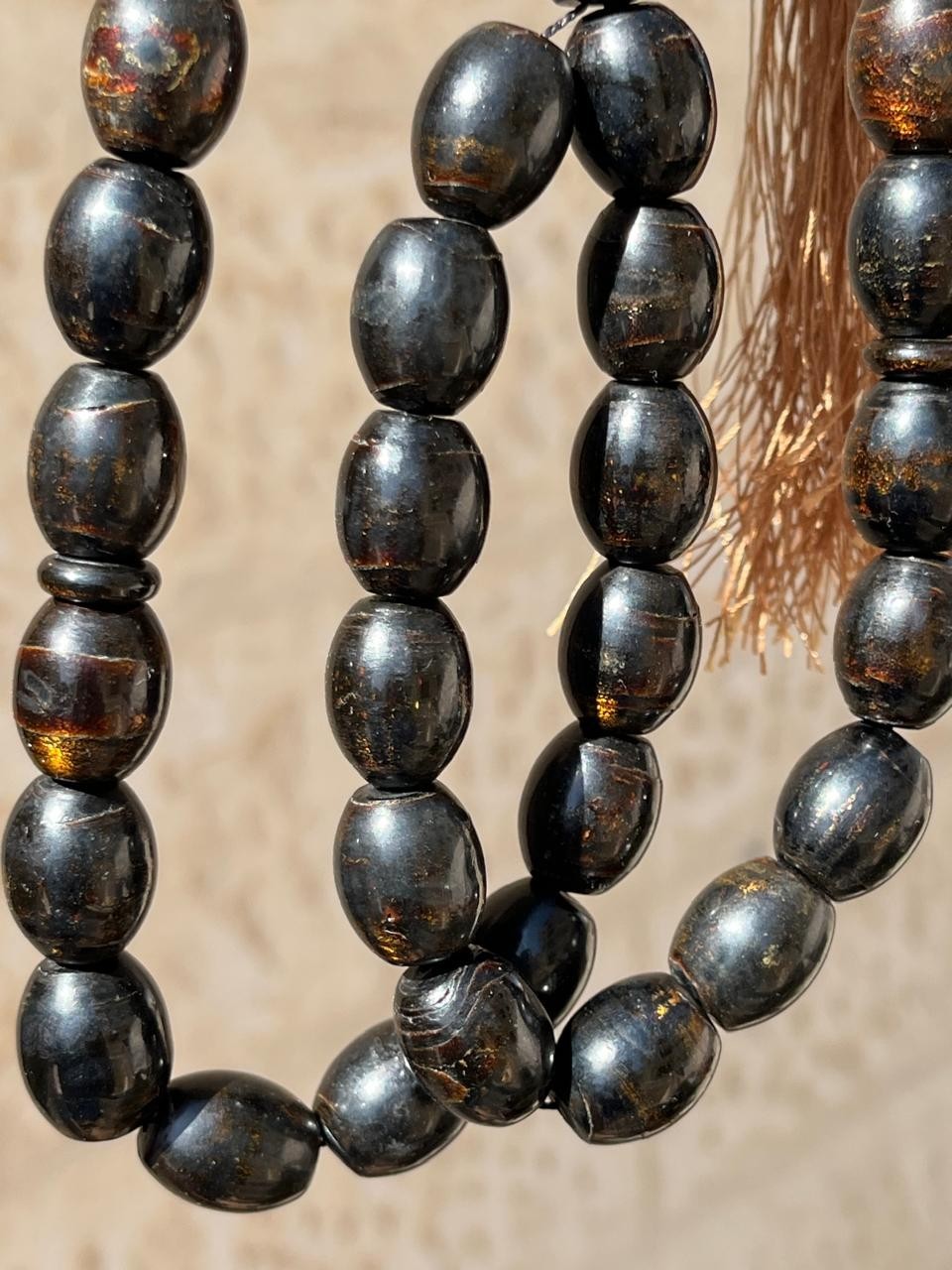 Elegant Antique Natural Coral Rosary سبحة يسر حجازي انتيك الانتيك فاير نوادر