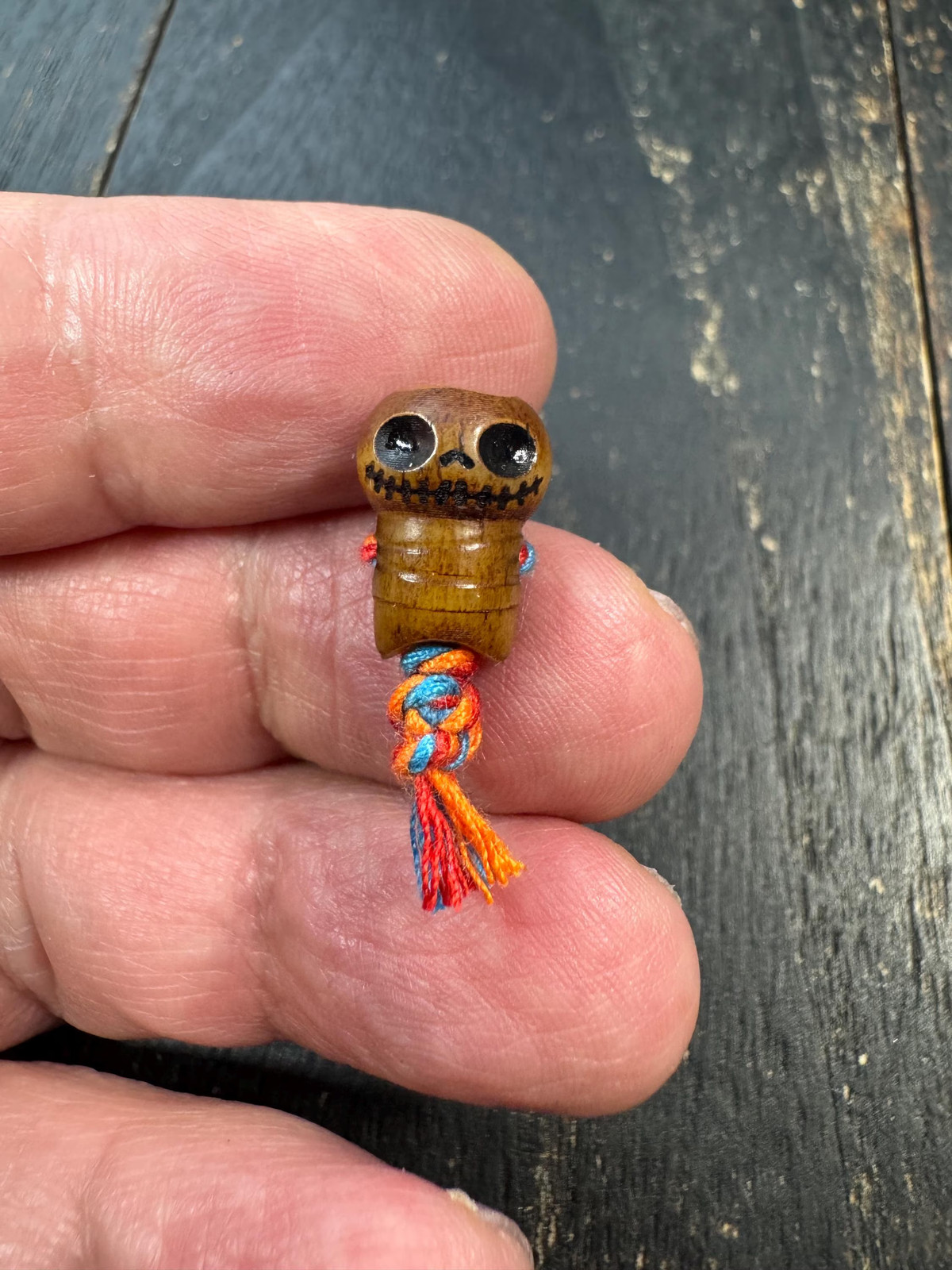 Hand Carved Yak Bone Skull Guru Bead | Tibetan Chitipati Style Mala Bead | Kapa