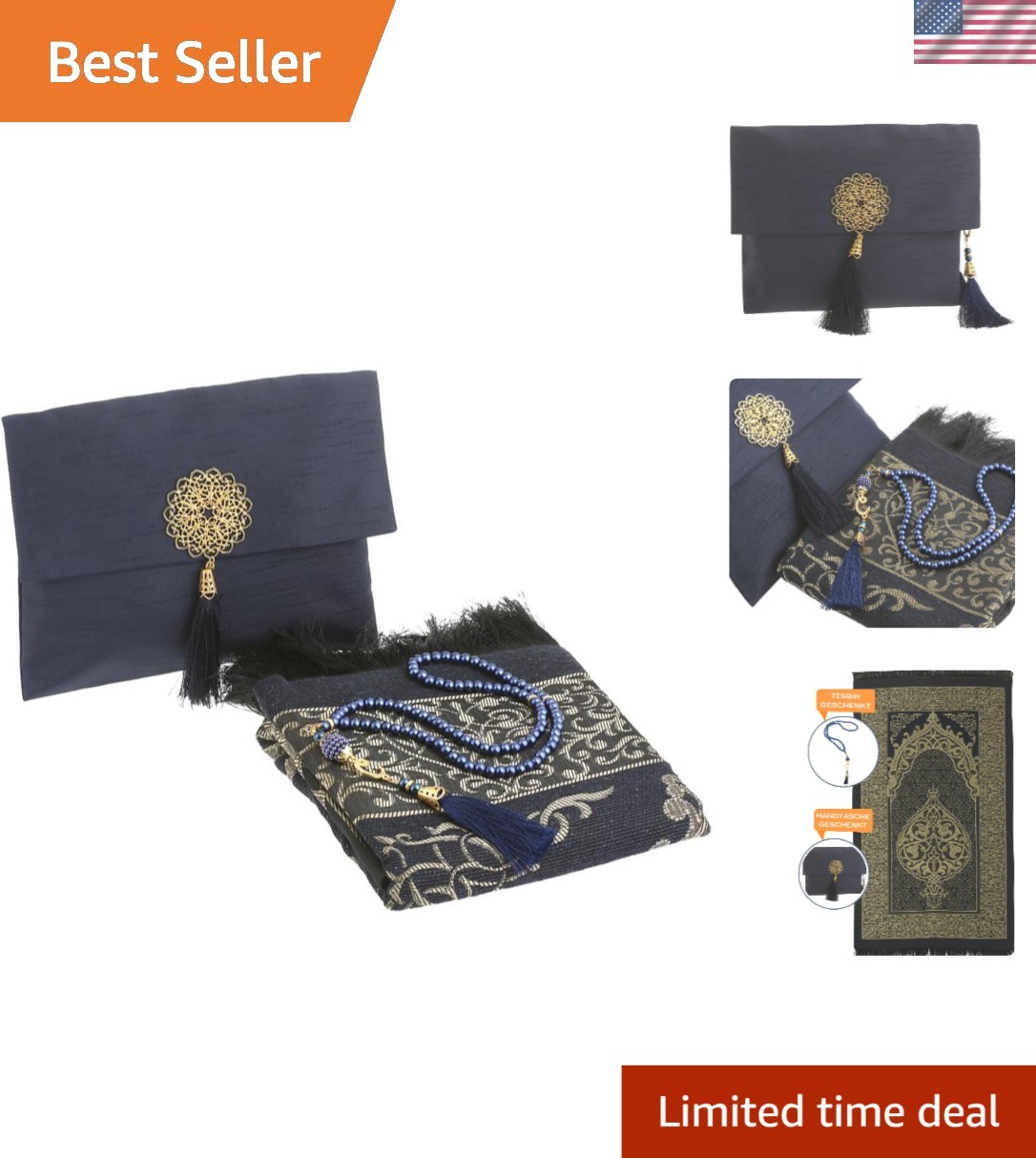 Water-Resistant Prayer Rug and Travel Kit – Spiritual Gift Set for All Occasions