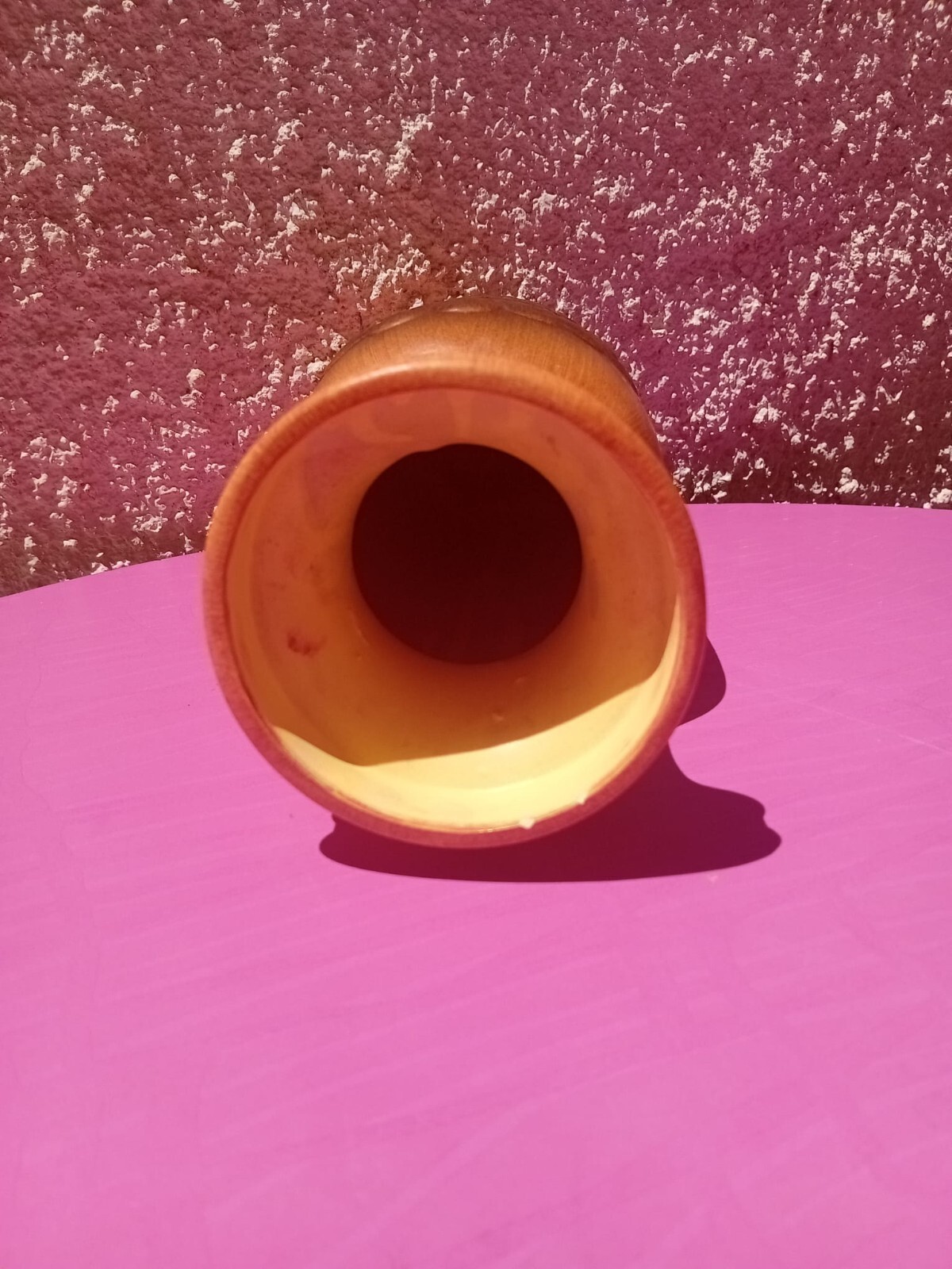 Hand Islamic Wooden Vase ‘Allah’ Carving Unique Arabic Calligraphy Décor Gift