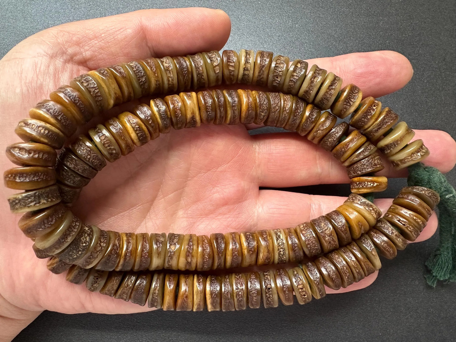 108 Yak Bone Mala Beads 9mm, 21 | Tibetan Buddhist Prayer Mala | Handcrafted Me