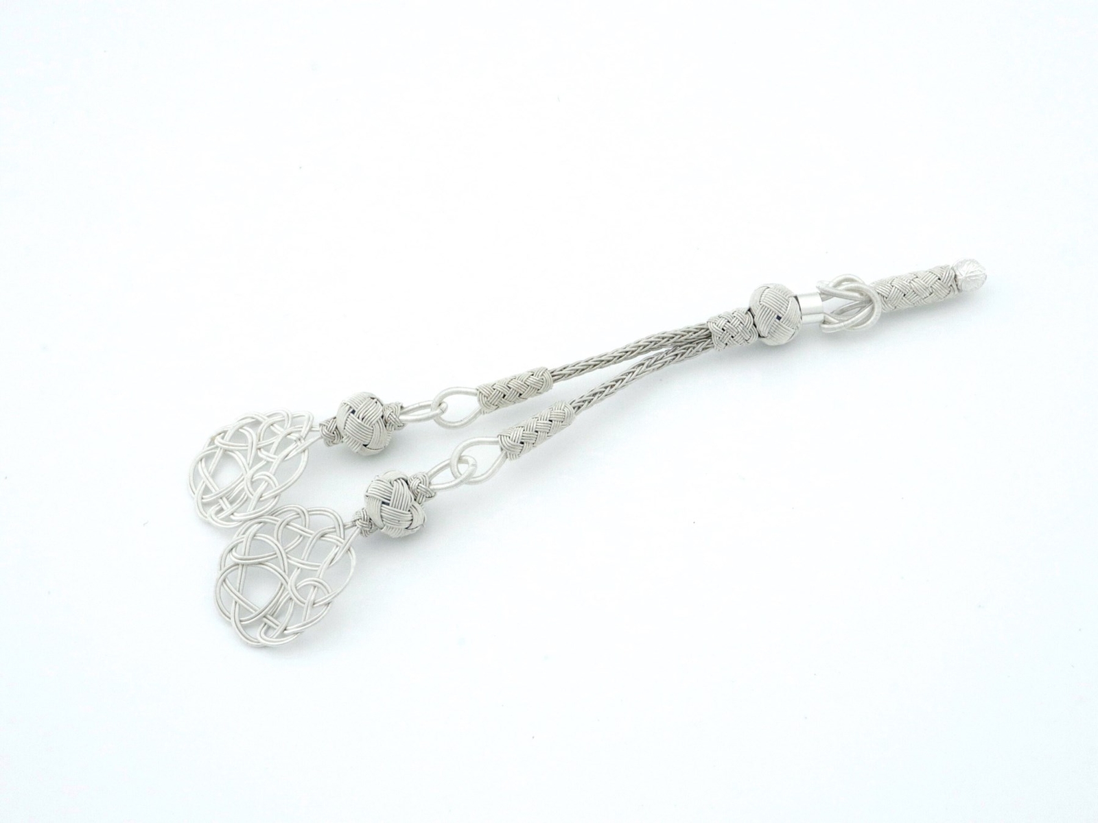 Handmade Trabzon kazaz hand-knitted Metal tassel 1000 silver Prayer Bead 730178