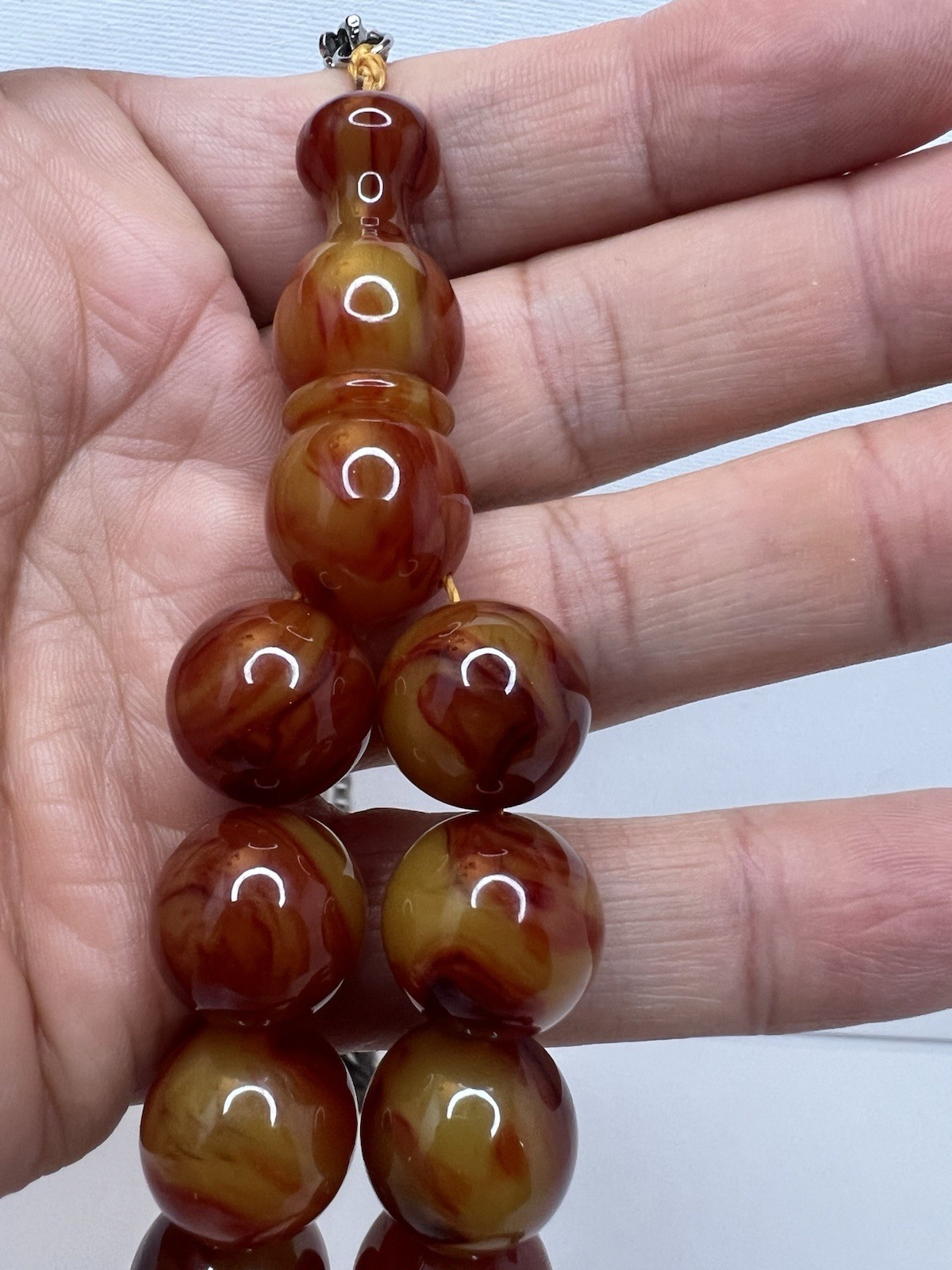 Rosary Bakelite Meski New Craft مسباح مسكي منغاوي تشيكي خراطة جديدة