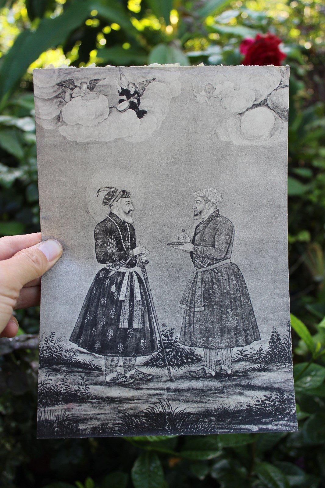Beautiful Antique Islamic religious print, 18×26 cm, circa 1850-1920