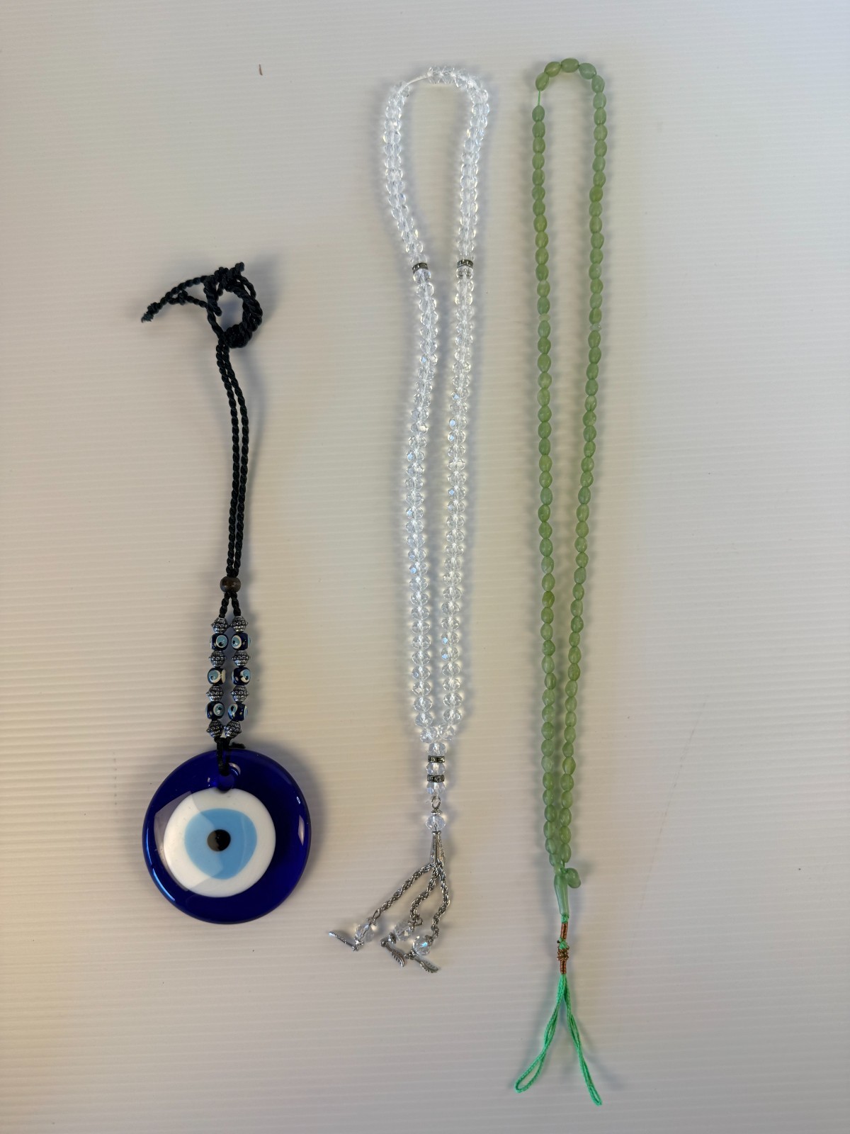 Crystal Clear Misbaha Tasbih – Elegant Islamic Prayer Beads for Daily Use