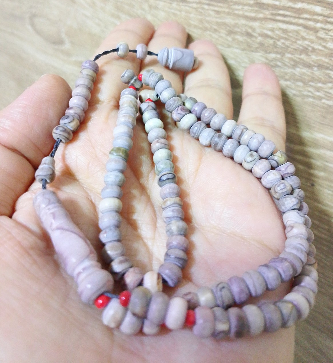 Purple Penarth Sea Urchin rosary Rosary RED SEA original 33 beads سبحة بحر احمر