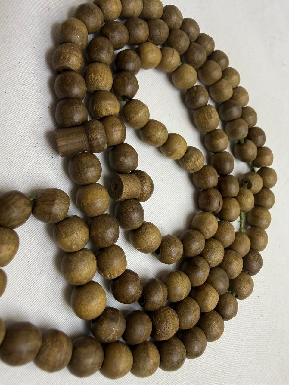 Rare Antique Handcrafted Natural Wood Tasbih Islamic Prayer Bead 99 Vintage Rosa
