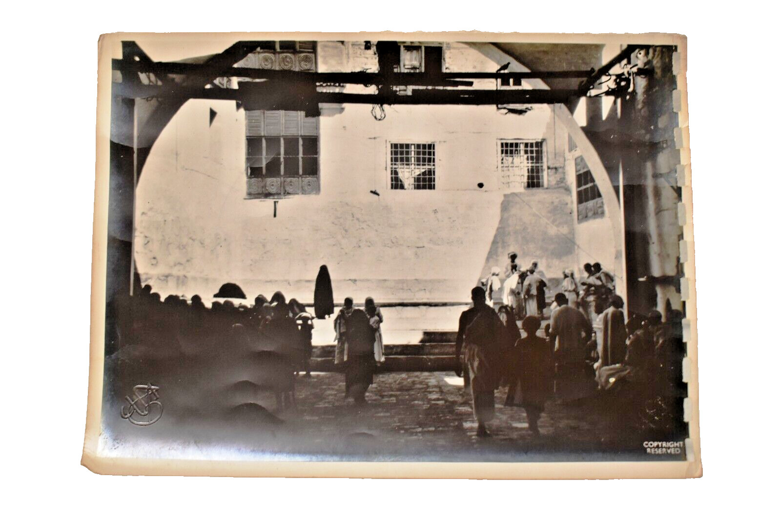 Vintage Islamic Photograph Hajj Pilgrims Mecca Makkah Saudi Arabia Collectibles