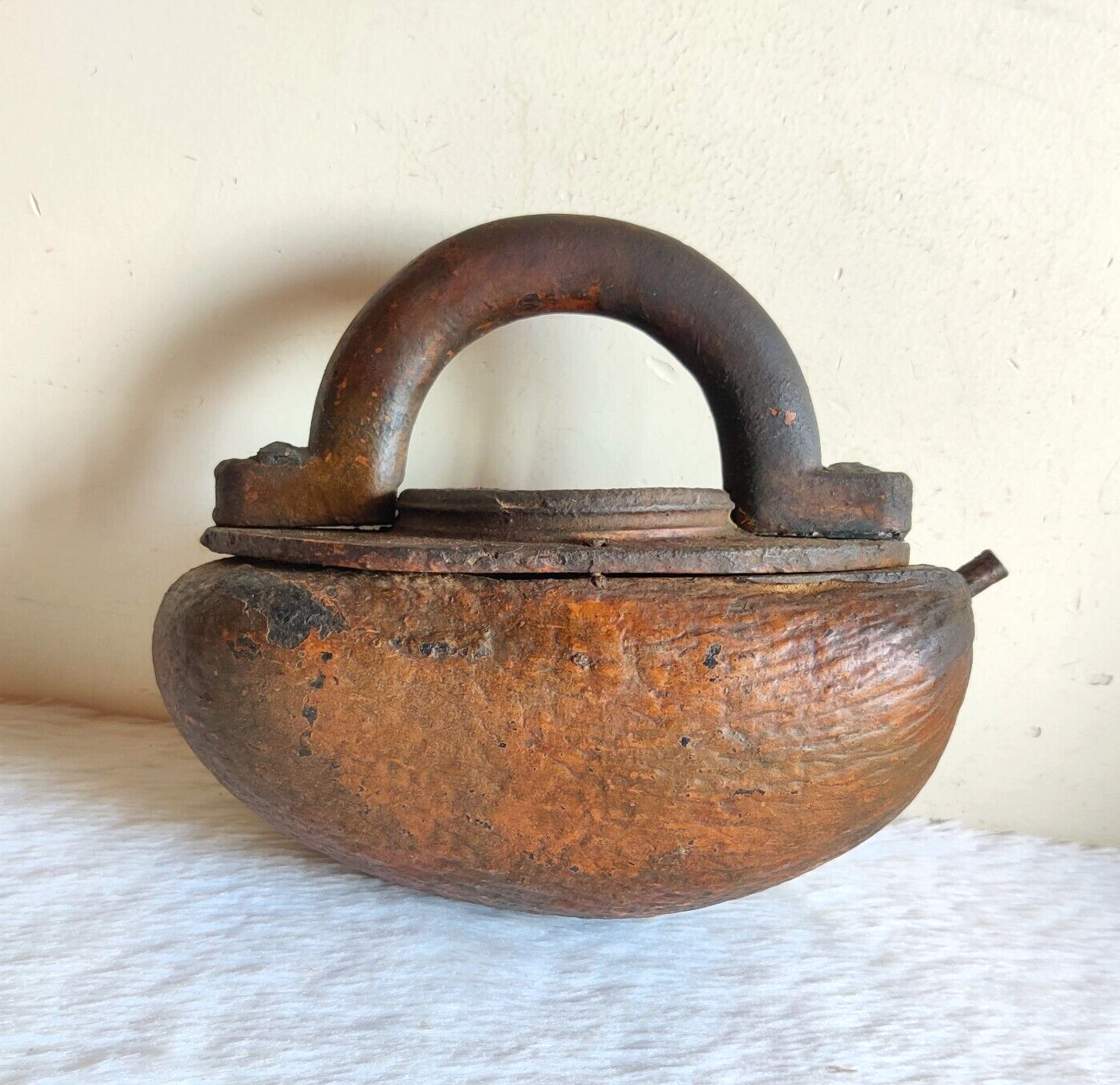 19c Antique Original Old Coco De Mer Seed Islamic Priest Bowl Kamandal Kamandalu