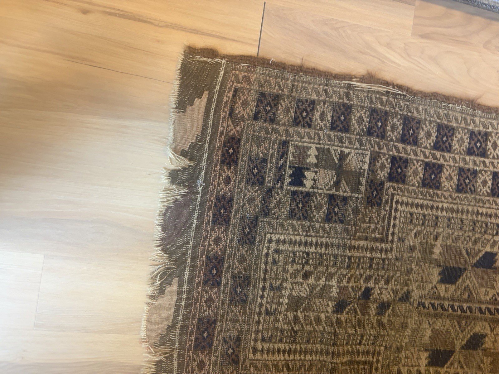 Vintage Afghan Baluch Prayer Rug, 30”x52”