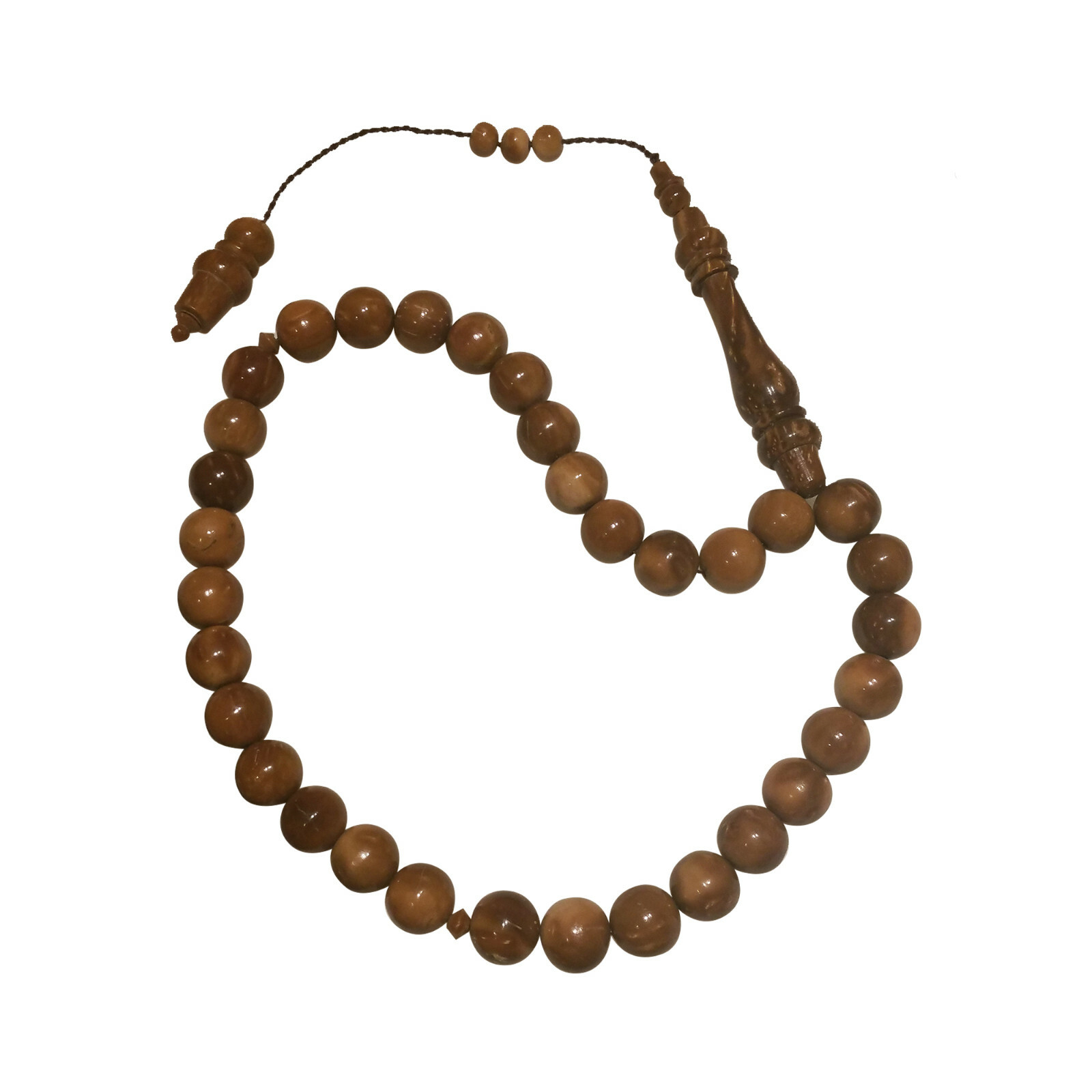 Exotic 10mm Kuka 33-Bead Tesbih Prayer Beads Ottoman Style Alif LIMITED EDITION
