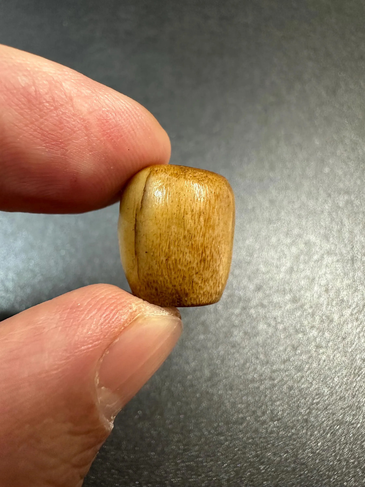 Hand-Carved Deer Antler Citipati Skull Bead | Tibetan Buddhist Chitipati Amulet