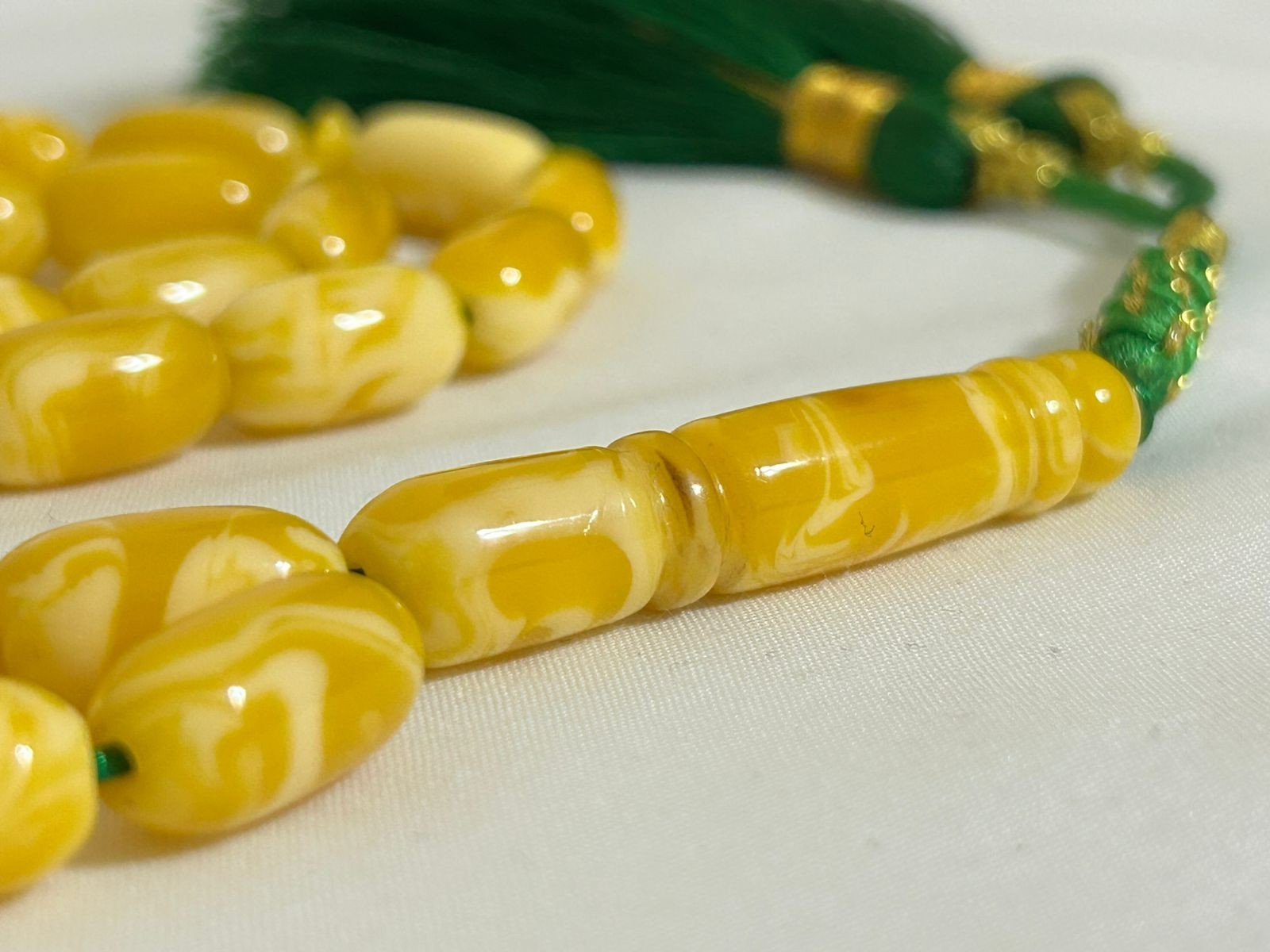 Natural Tripoli Amber Flour Islam Rosary 33 سبحة تراب كهرب بولوني خراطة طرابلس