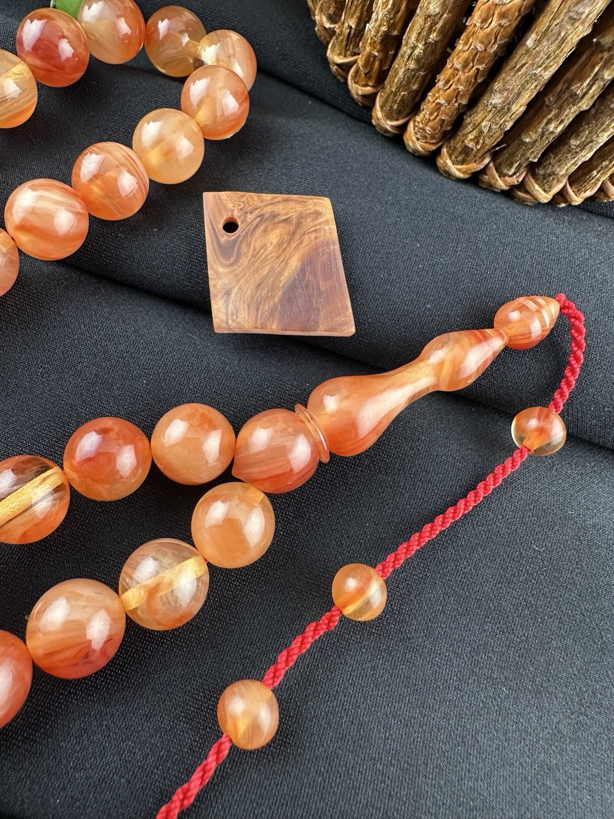 VIP Collectible Faturan Amber Misbaha Islamic Prayer 45 beadsمسباح سبحة فاتوران
