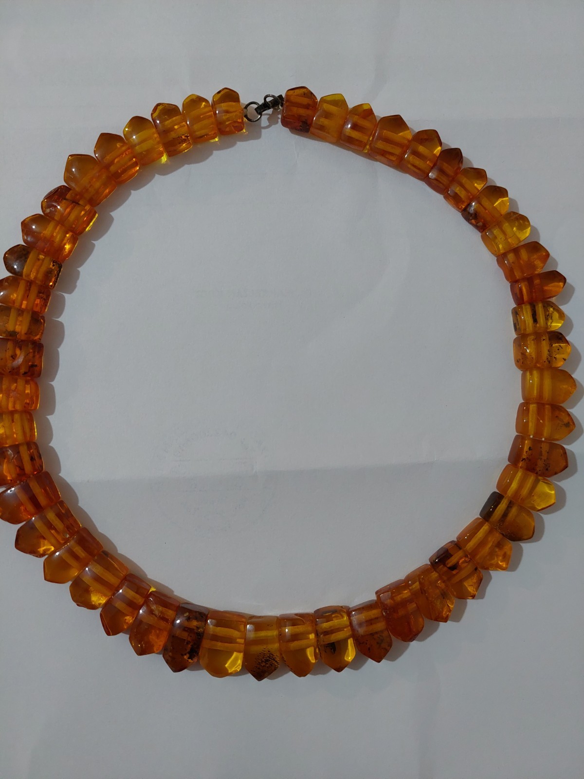 ANTIQUE BALTIC AMBER NECKLACE CITRINE GRADUATED BEADS 38 GRAMS