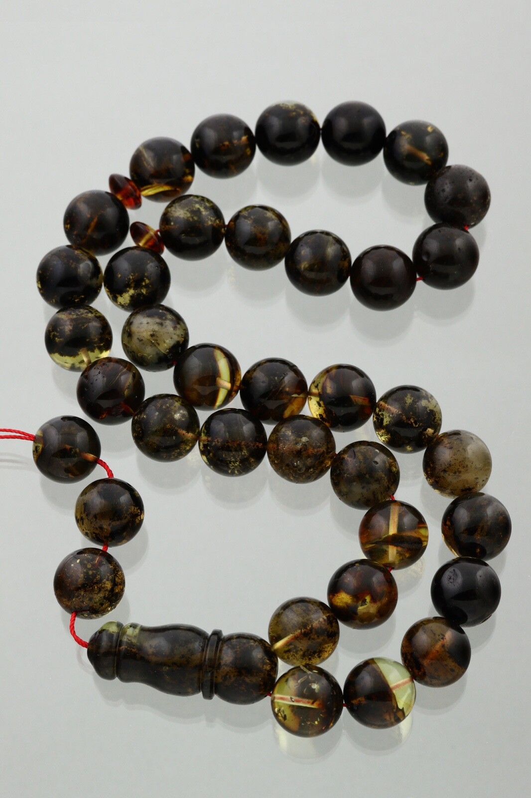 Islamic 33 Round Shape Prayer Beads Genuine BALTIC AMBER TASBIH 72.8g 220224-4