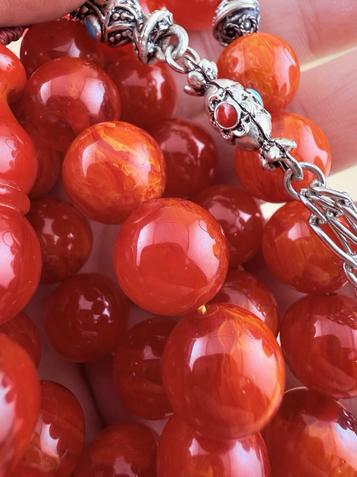 Collectible Misky Amber 33-bead Islamic Rosary مسبحة مسباح مسكي جودة عالية 432