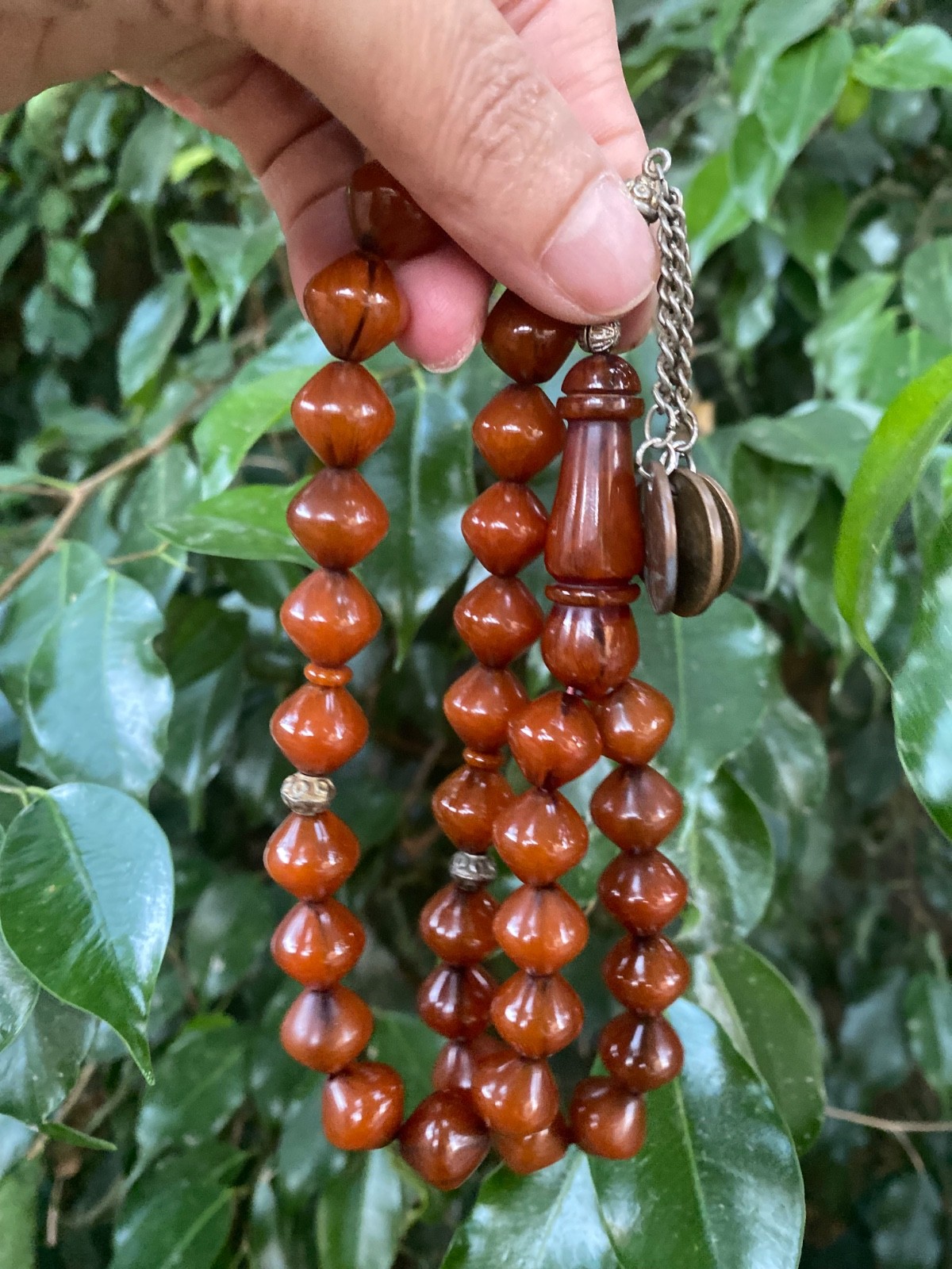 Vintage Bakelite 33 Islamic Prayer Beads Misbaha Tesbih 60 grams قص عرموطي