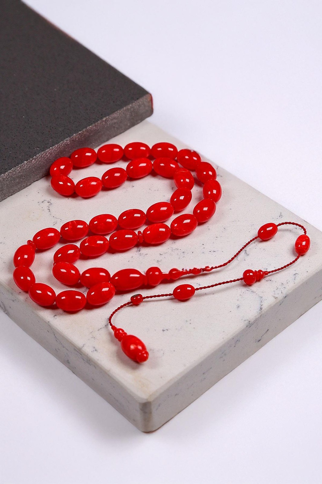 Ancient Antique Backgammon Stamp Doğan Daş Squeeze Amber Prayer Beads Tesbih